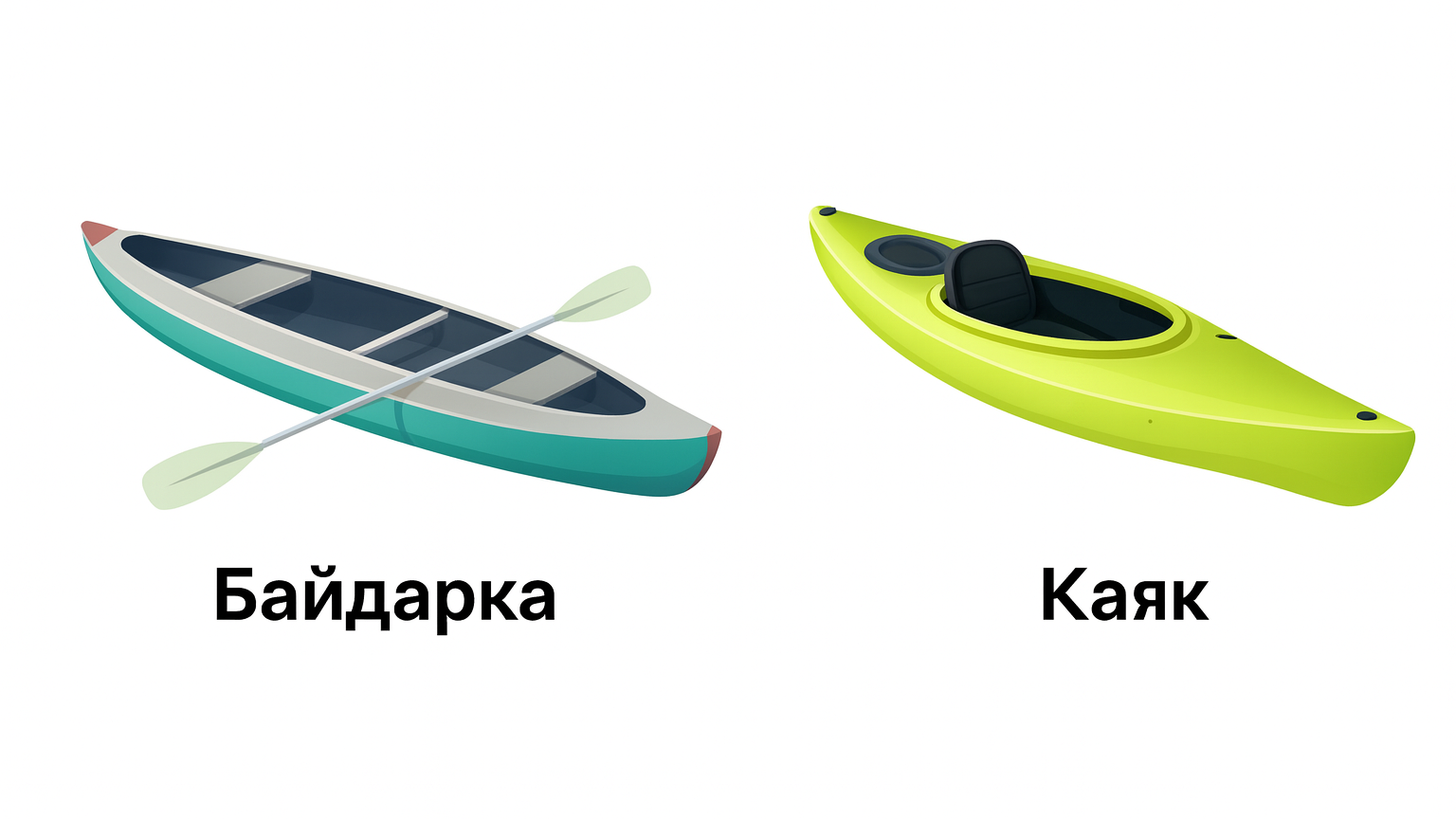 Байдарка и каяк