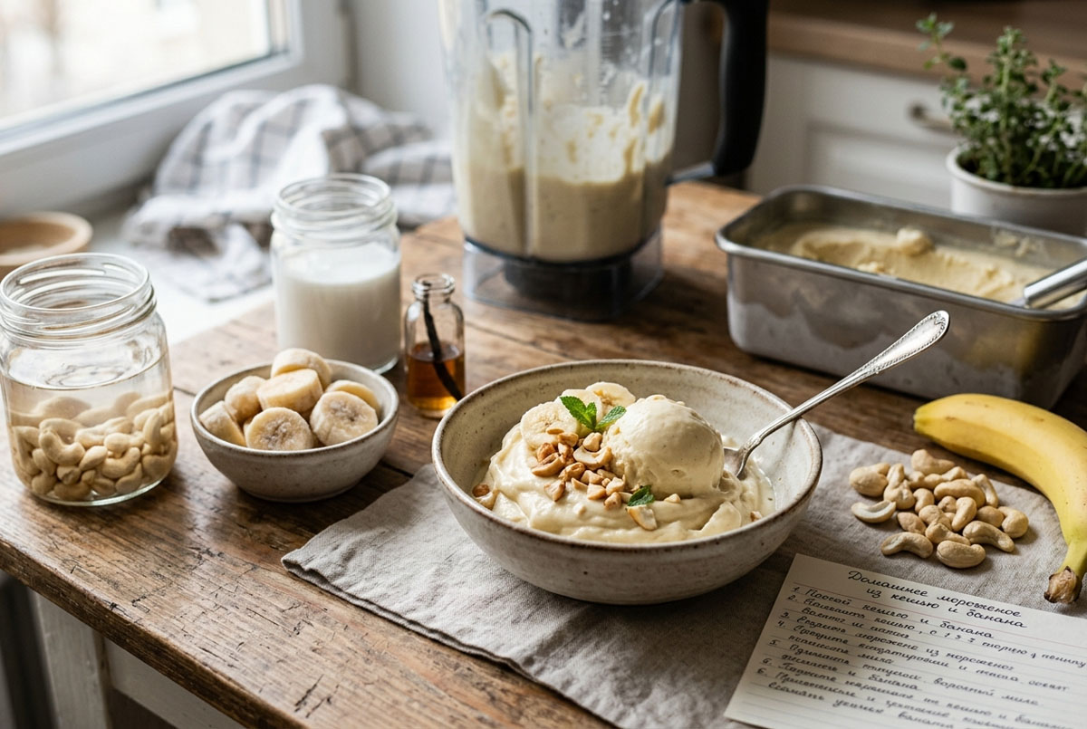 морожное с кешью