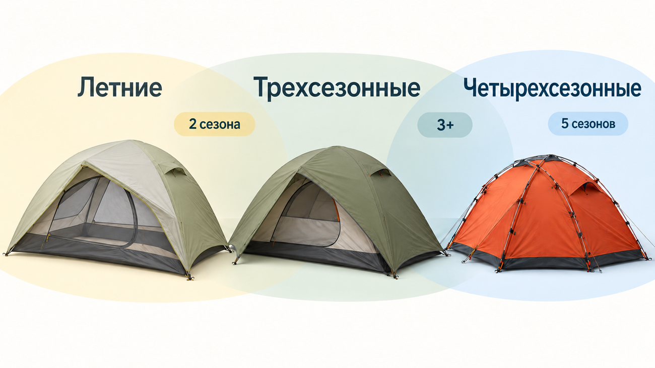 как выбрать палатку по сезону