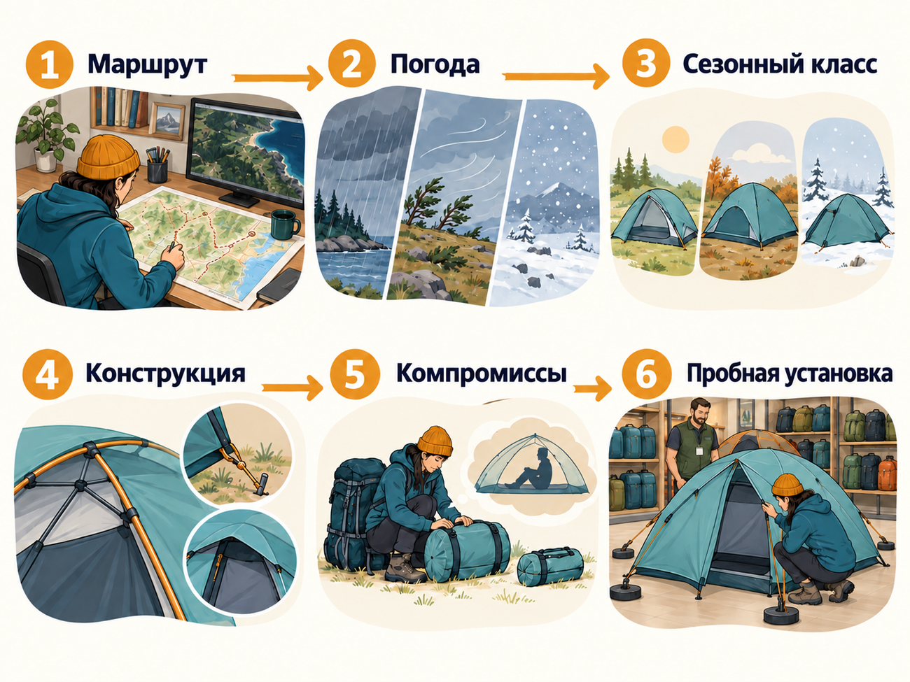 чем отличаются трехсезонные палатки от зимних