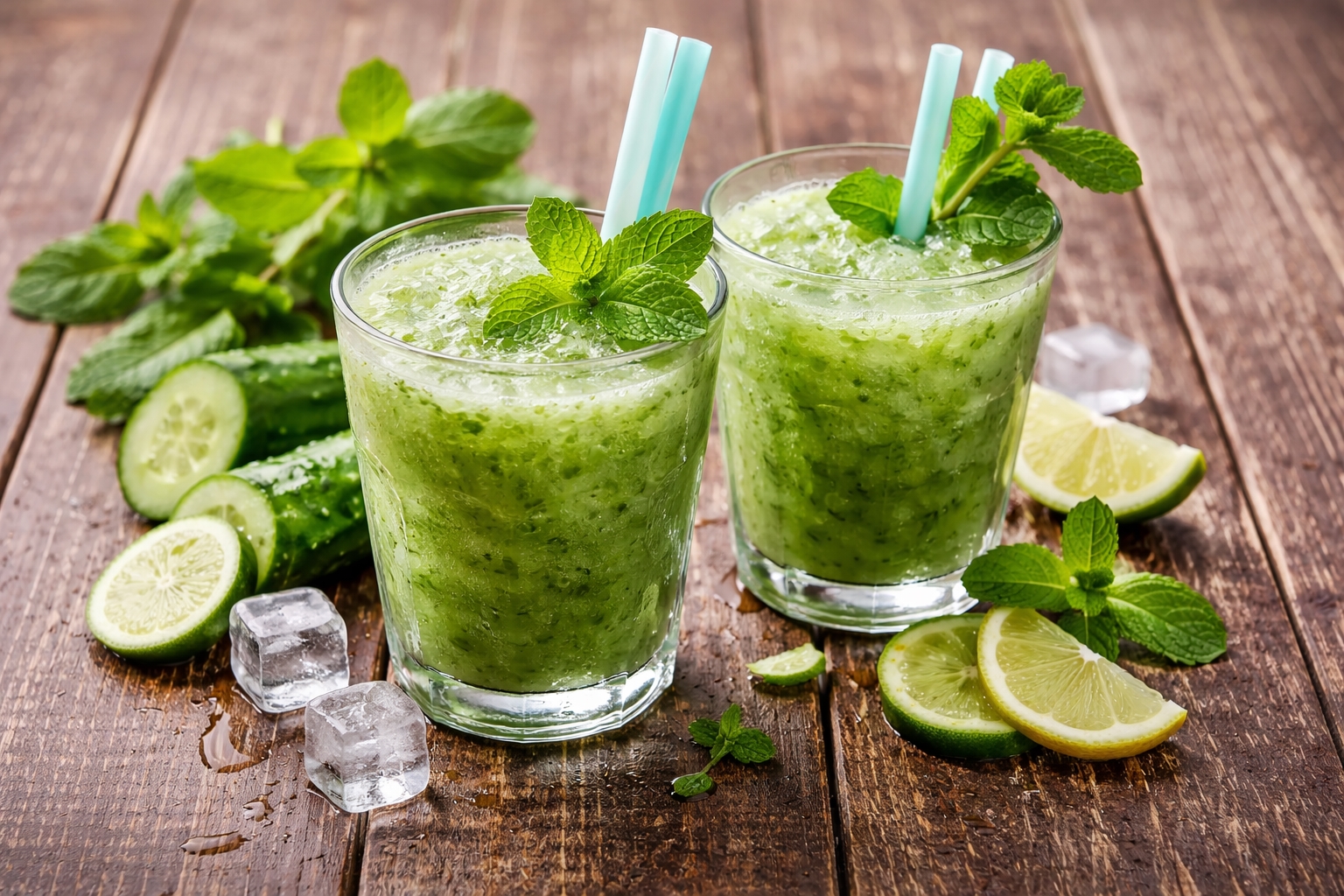 «Огуречная свежесть» с мятой и лаймом