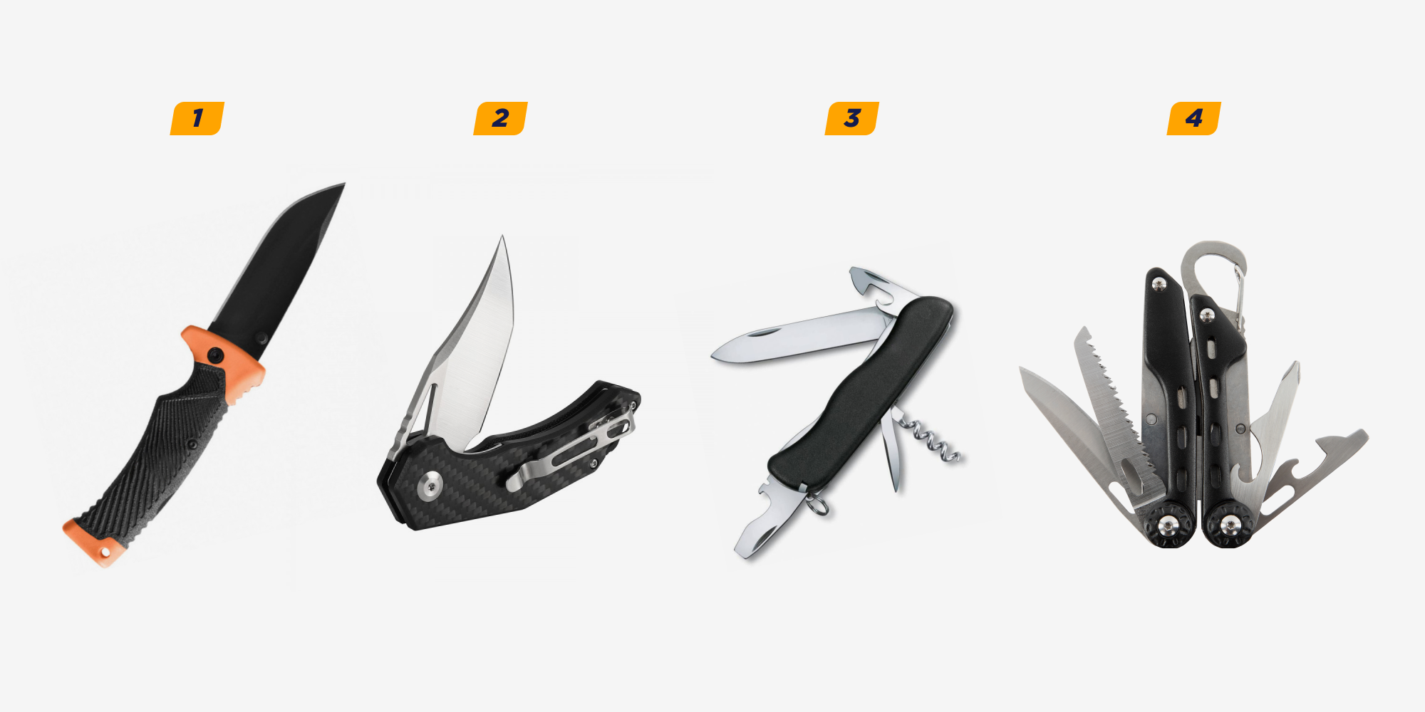 Механизм складывания туристических ножей