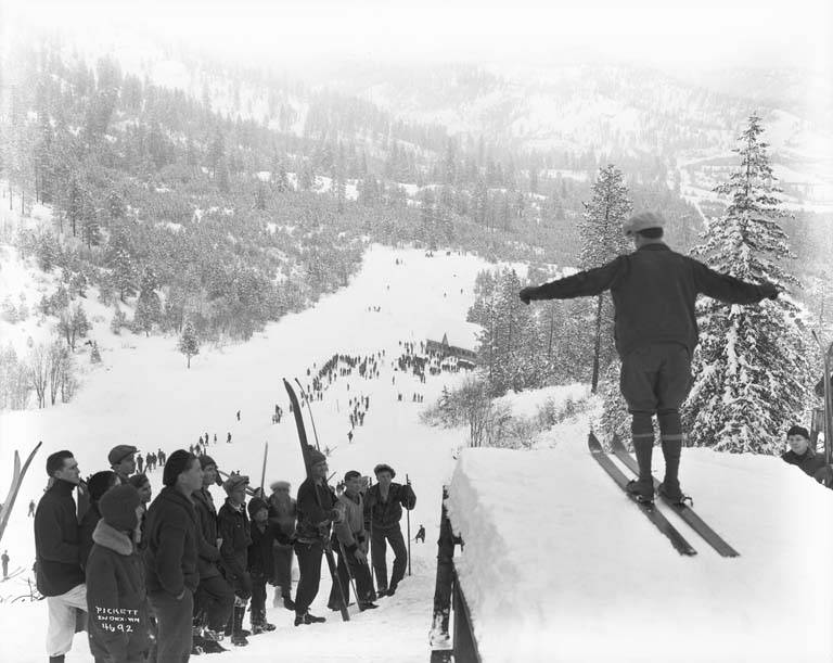 Прыжки с трамплина в 1930 году.