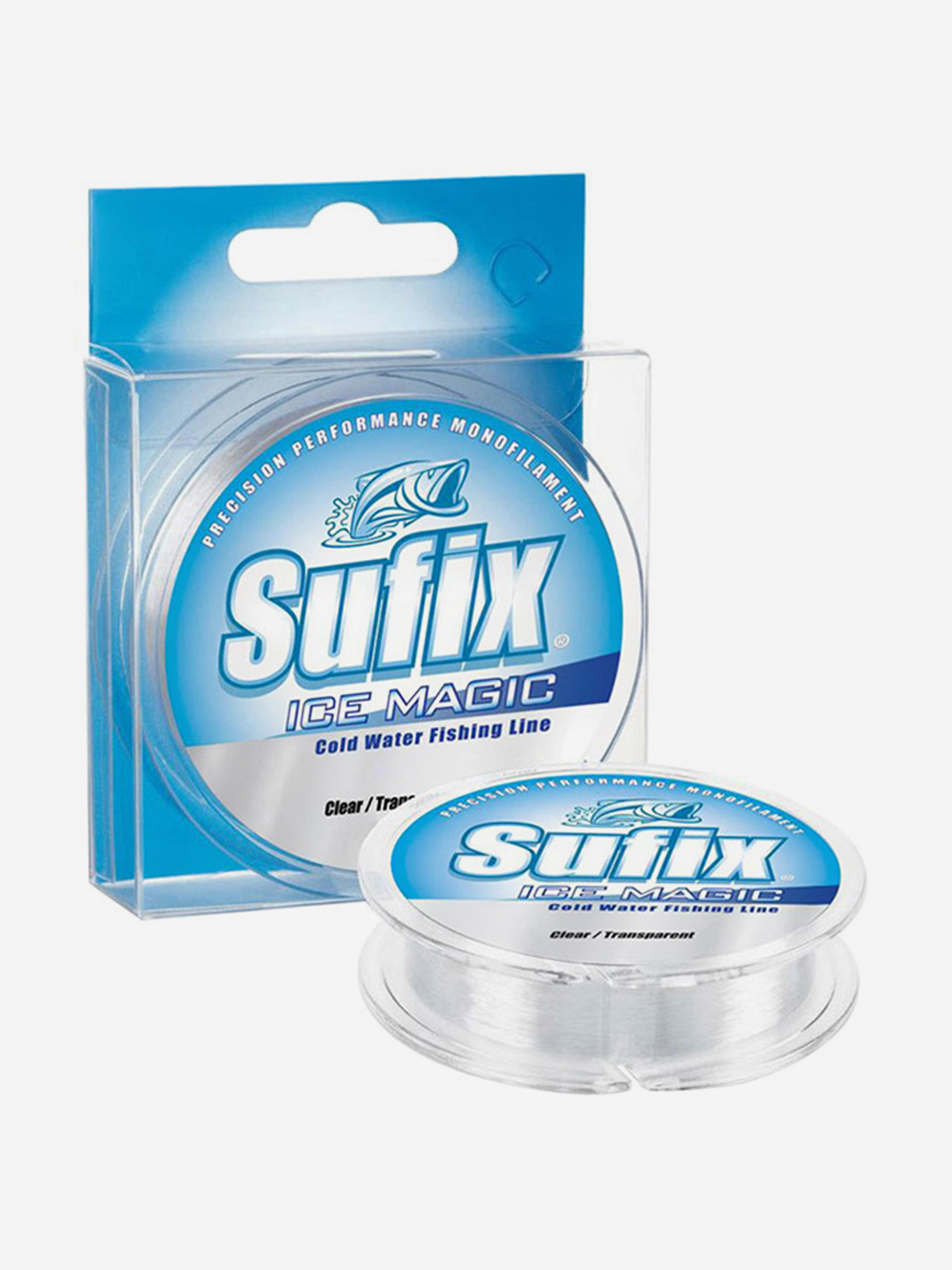 

Леска для рыбалки Sufix Ice Magic прозрачная 30м 0.195мм 3,3кг, Серебряный