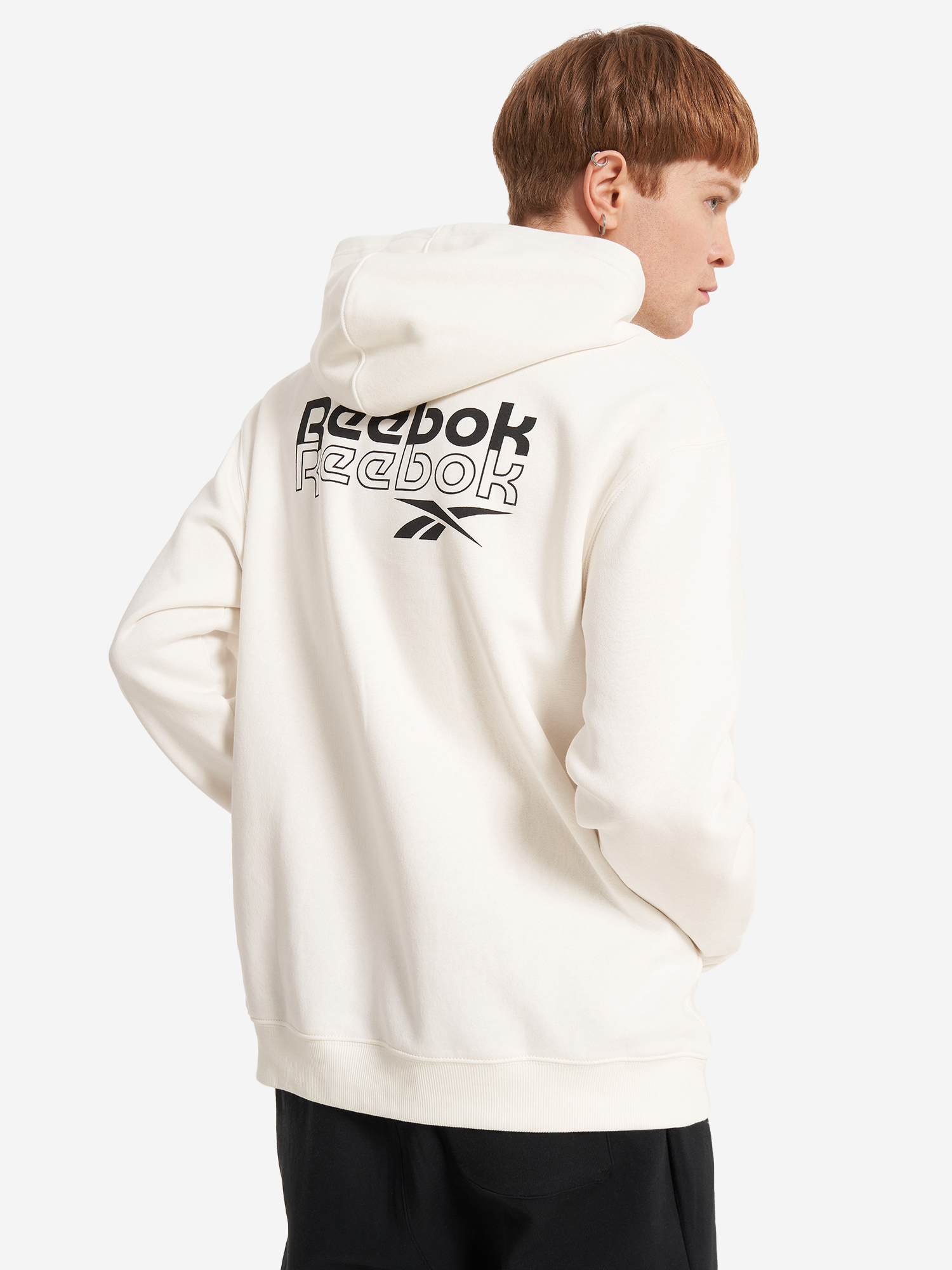 Худи мужская Reebok Ri Brand Proud Hoodie, Белый 100075311R00-, размер RUS 54 - фото 3