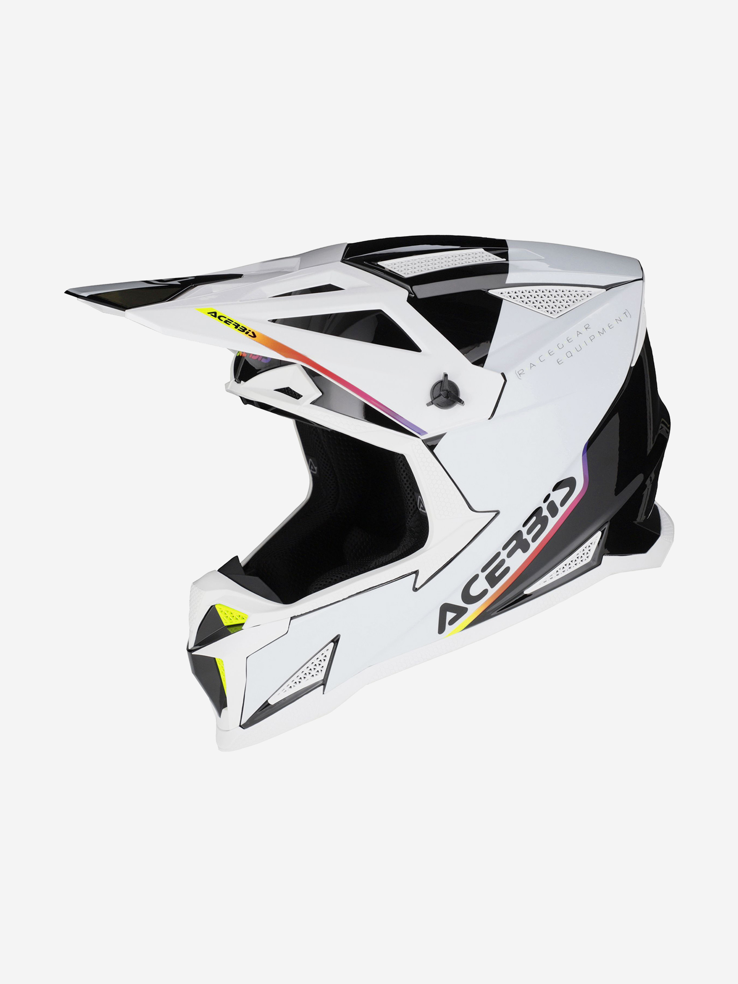 

Мотошлем Кроссовый Acerbis T711 White/Black, Белый