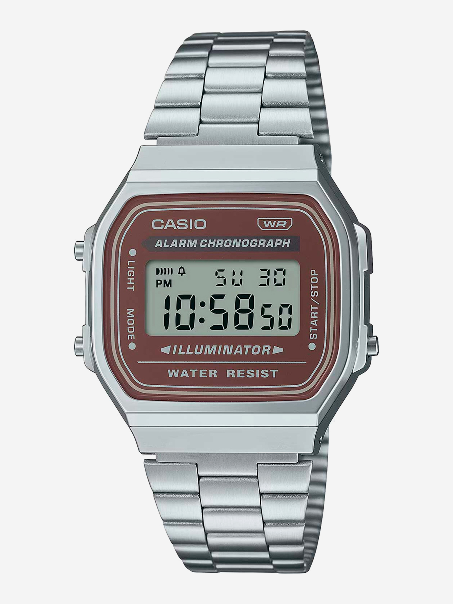 Изображение товара Наручные спортивные часы Casio Vintage A-168WA-5A серебряные