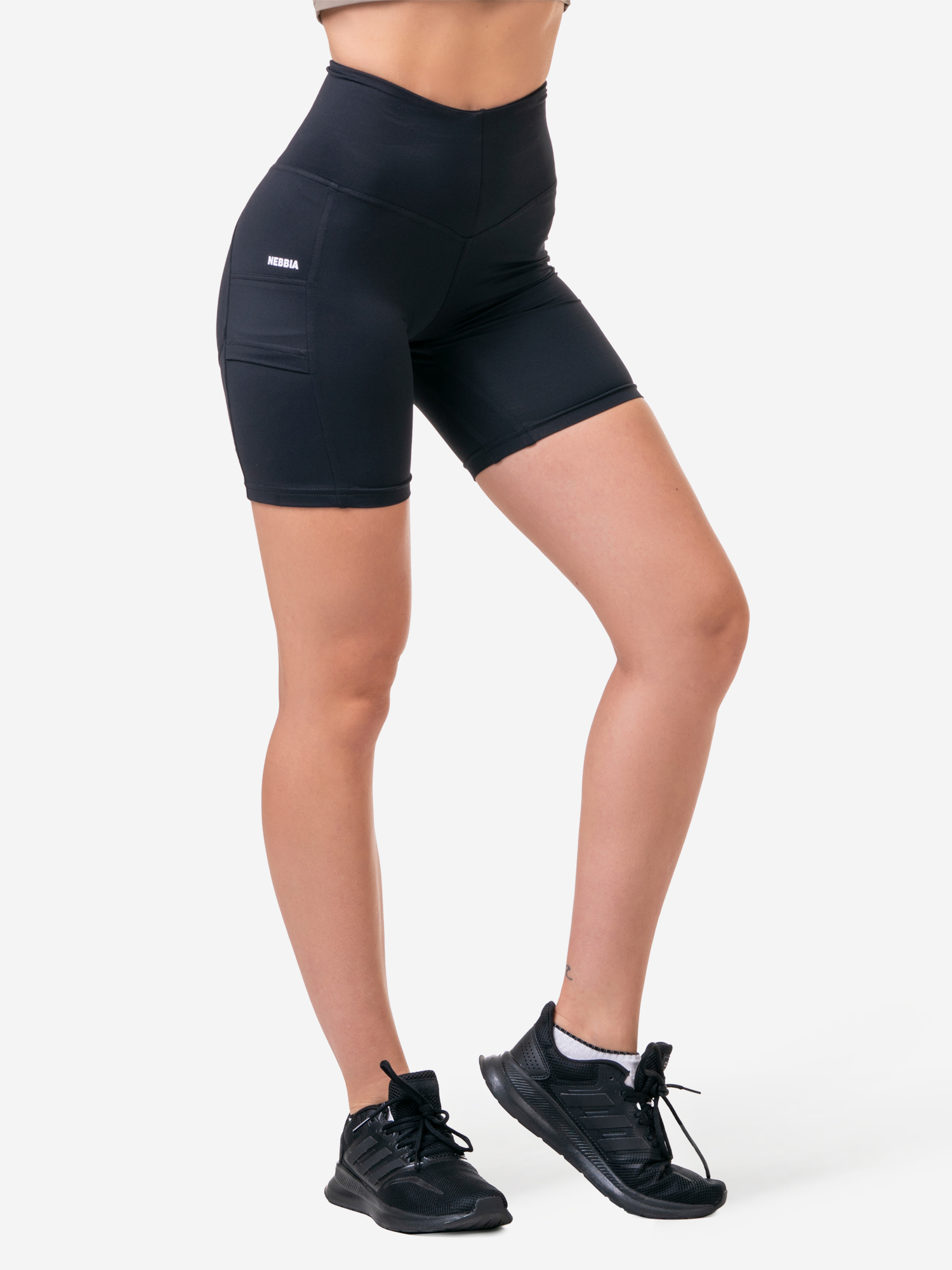 Изображение товара Спортивные женские шорты NEBBIA High waisted shorts 9 FITSMART 575 для фитнеса и тренировок