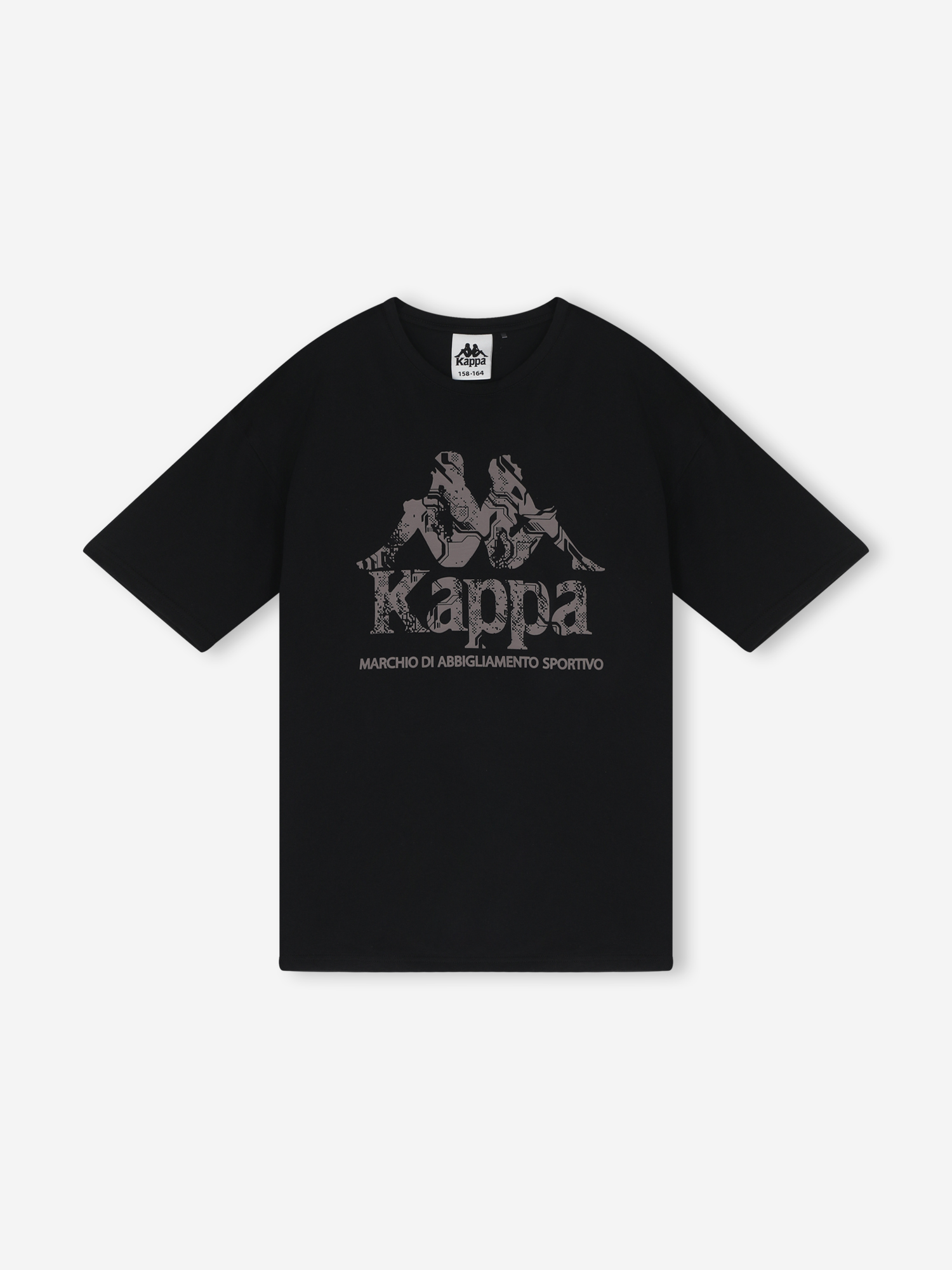 Футболка для мальчиков оверсайз Kappa, Черный