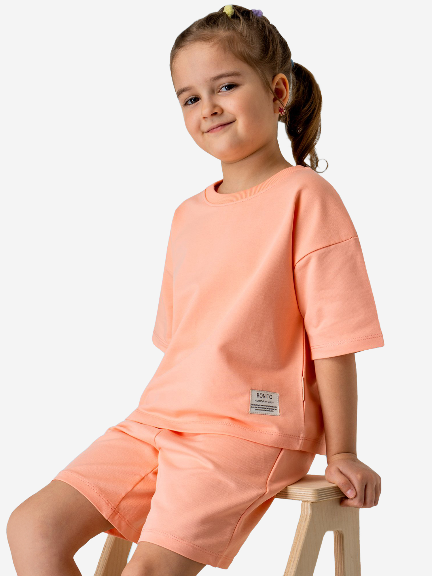 

Костюм для девочек оверсайз Bonito kids, Оранжевый