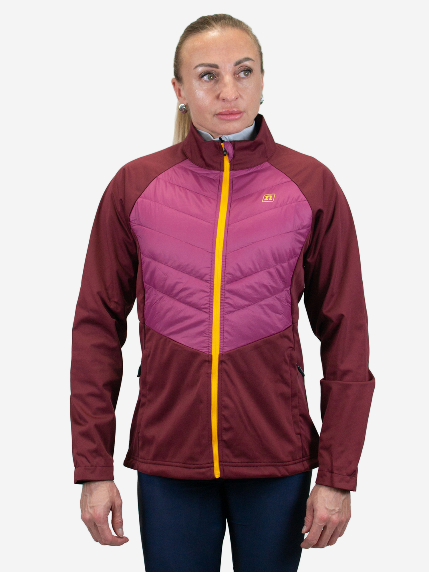 

Куртка спортивная утепленная Noname Hybrid Jacket 24 WOS лыжная, Красный