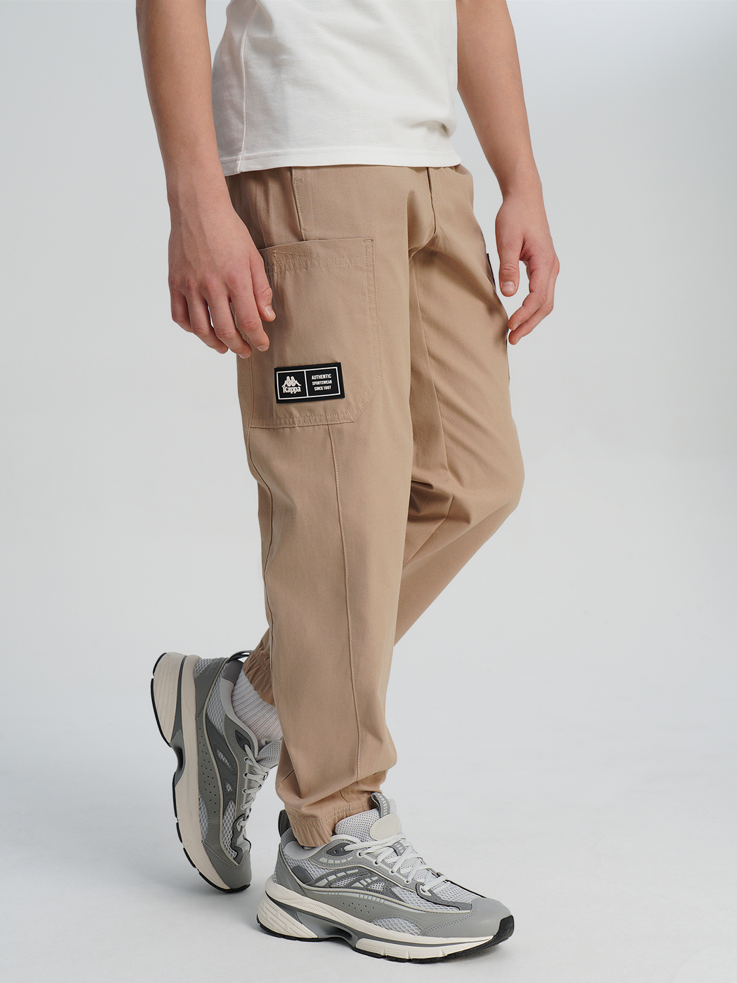 Брюки-джоггеры Kappa для мальчиков, бежевый, арт. 140957KAP-T1