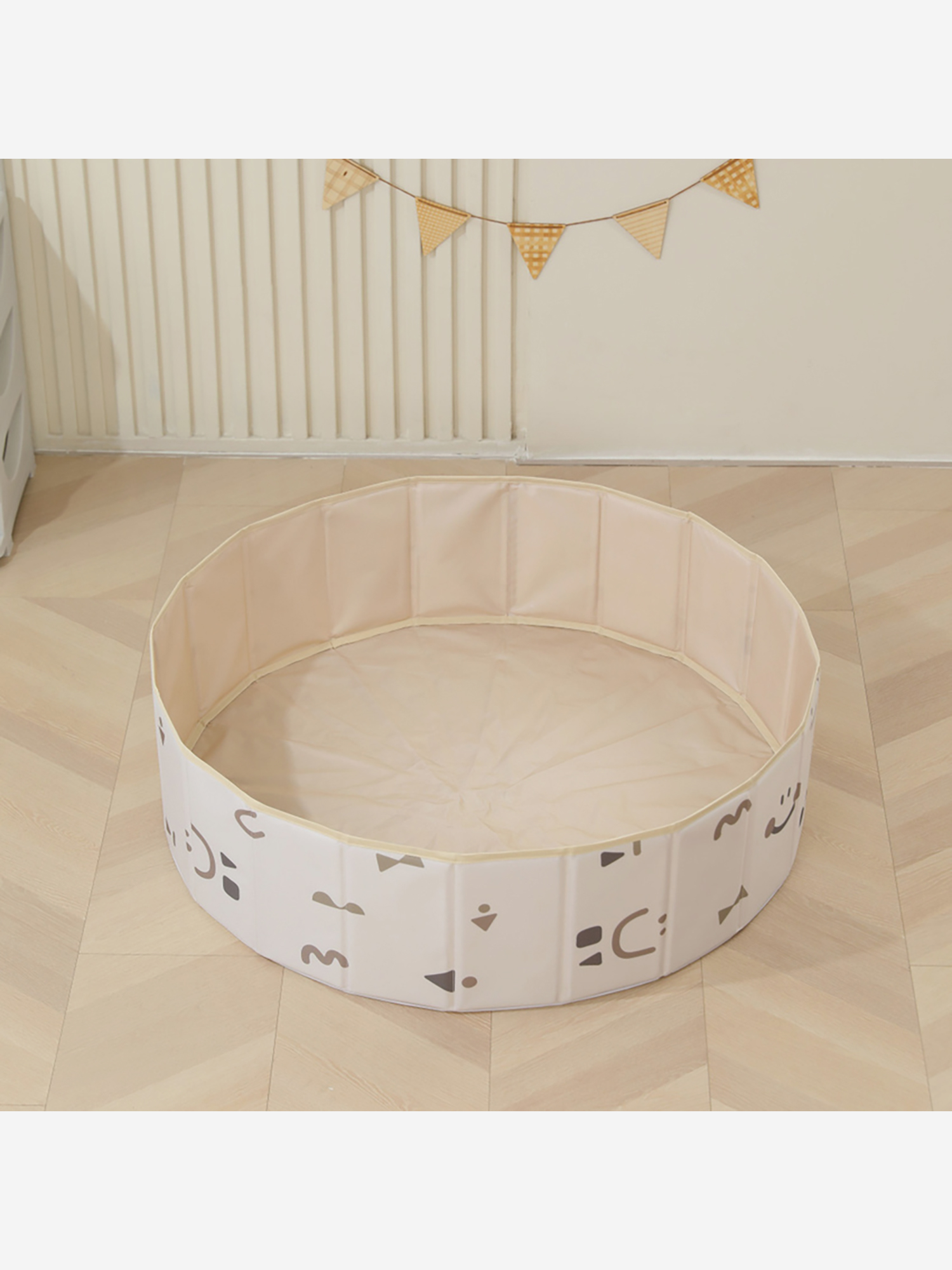 

Сухой бассейн для шариков UNIX Kids Smile  см, бежевый, Бежевый