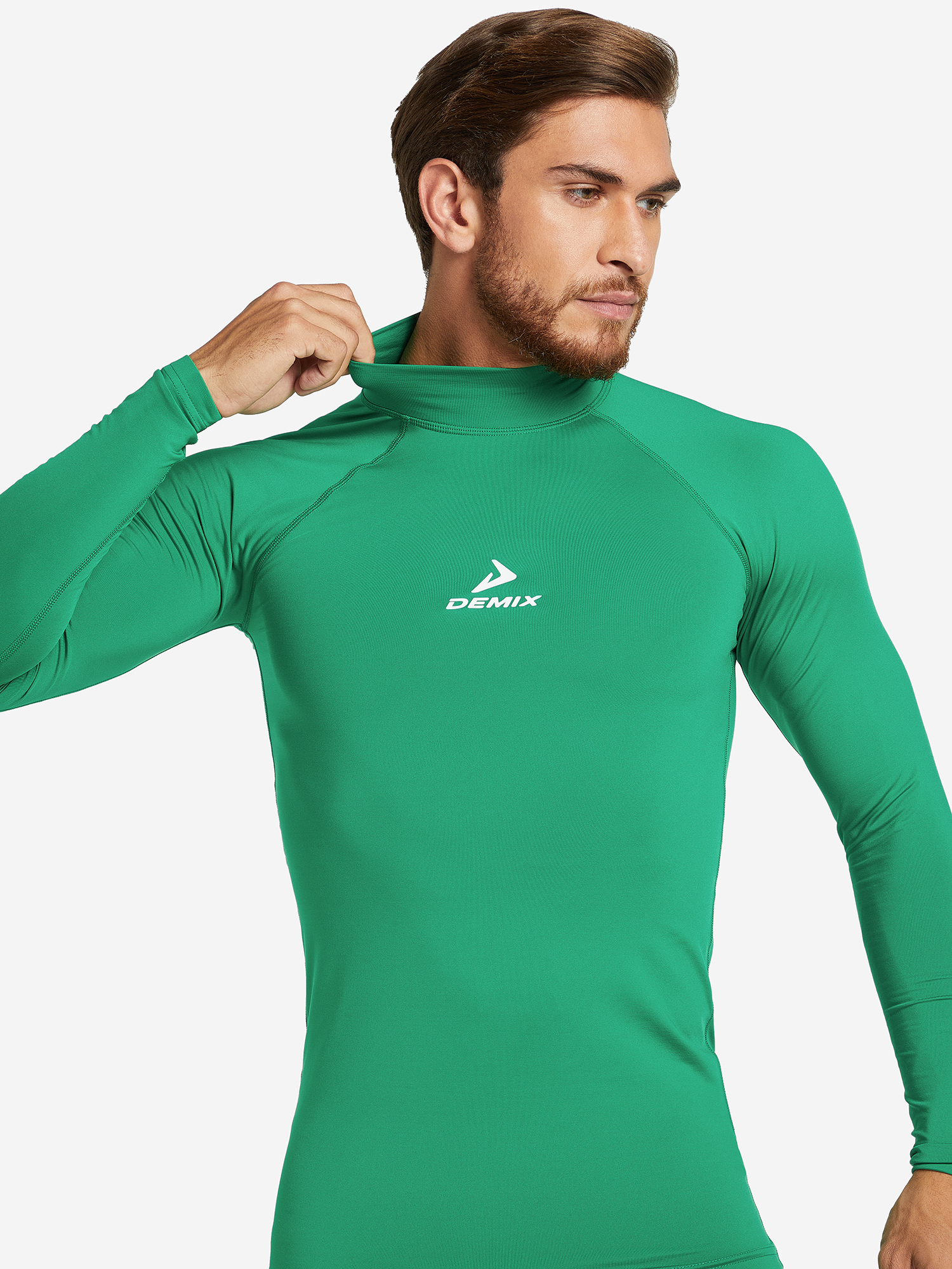 Изображение товара Мужской компрессионный лонгслив Demix для футбола и спорта лето всесезонный