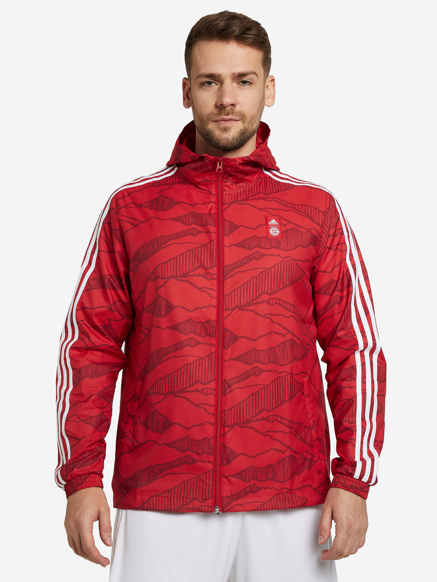 

Ветровка мужская adidas FC Bayern Munich, Красный