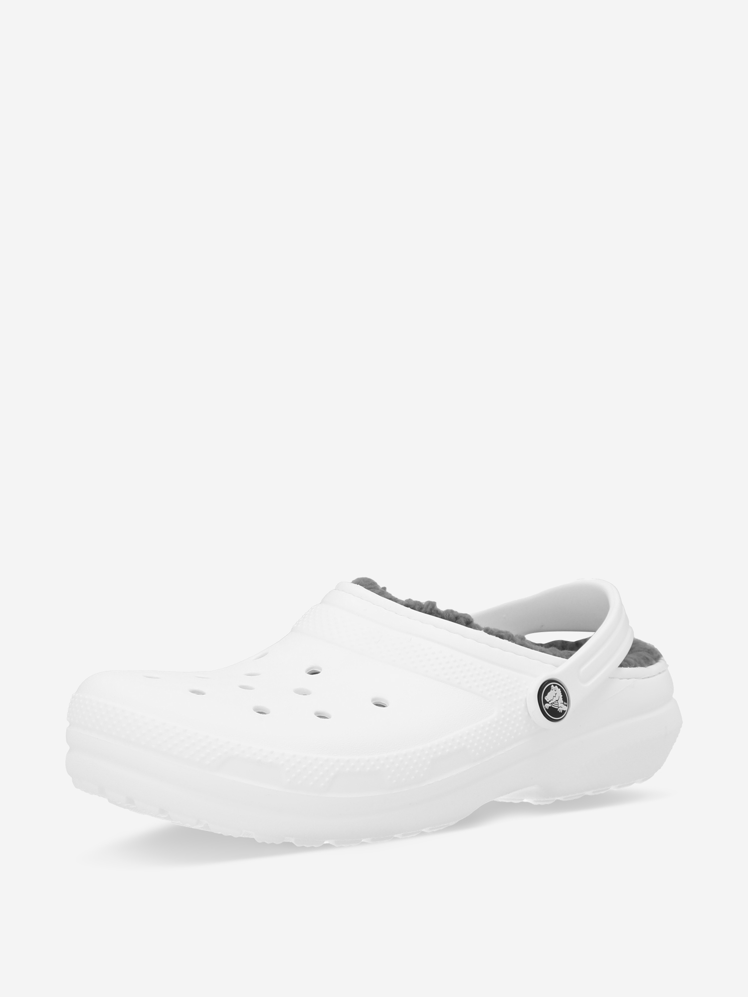 Сабо детские Crocs Classic Lined, Белый 207010C1G-10M, размер 31-32