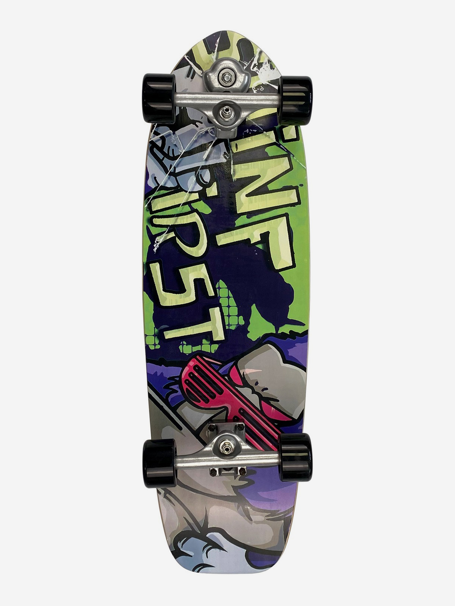 

Серфскейт деревянный Street Hit SurfSkate GORILLA, Мультицвет