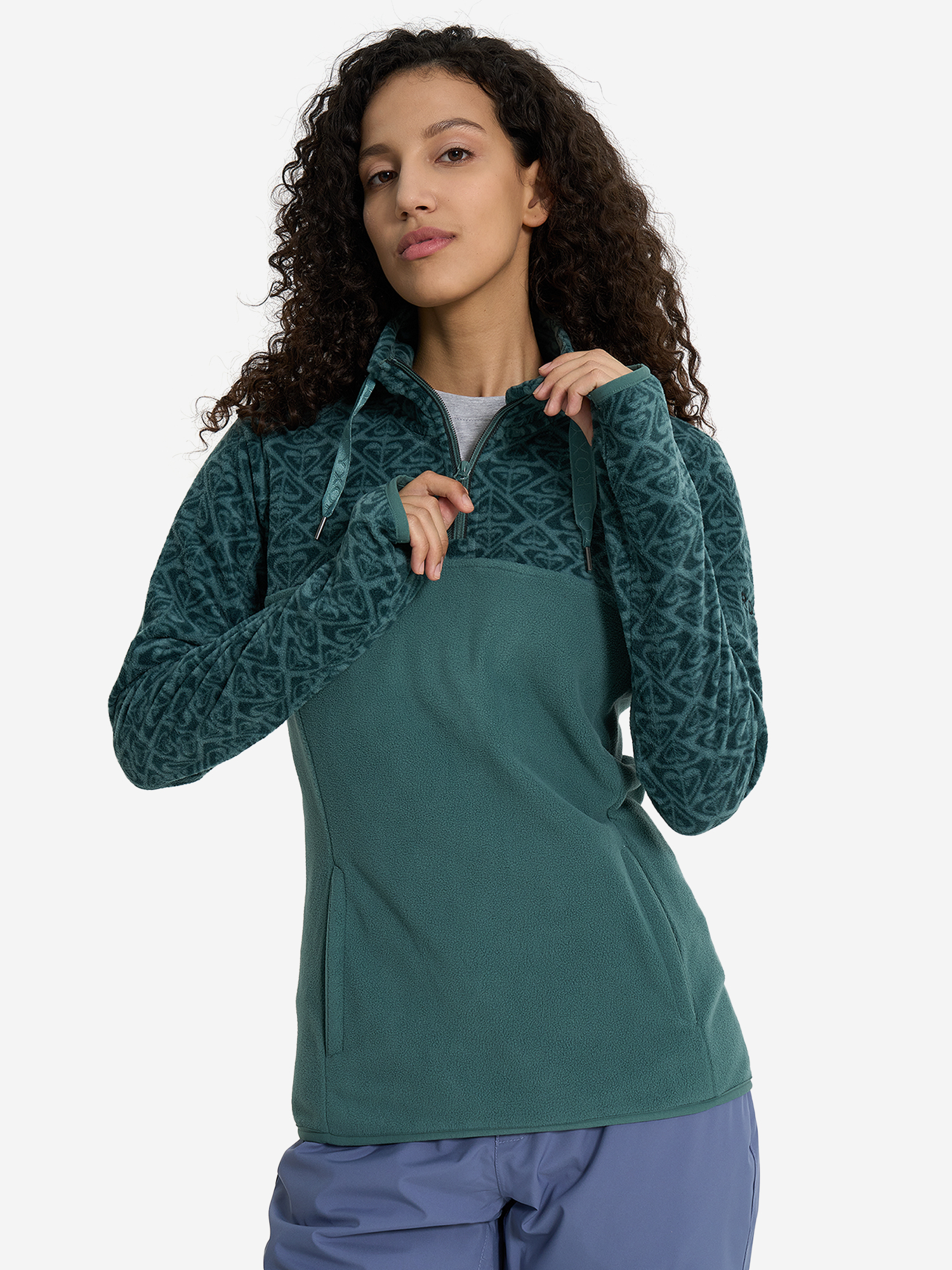 

Джемпер флисовый женский Roxy Sayna, Зеленый