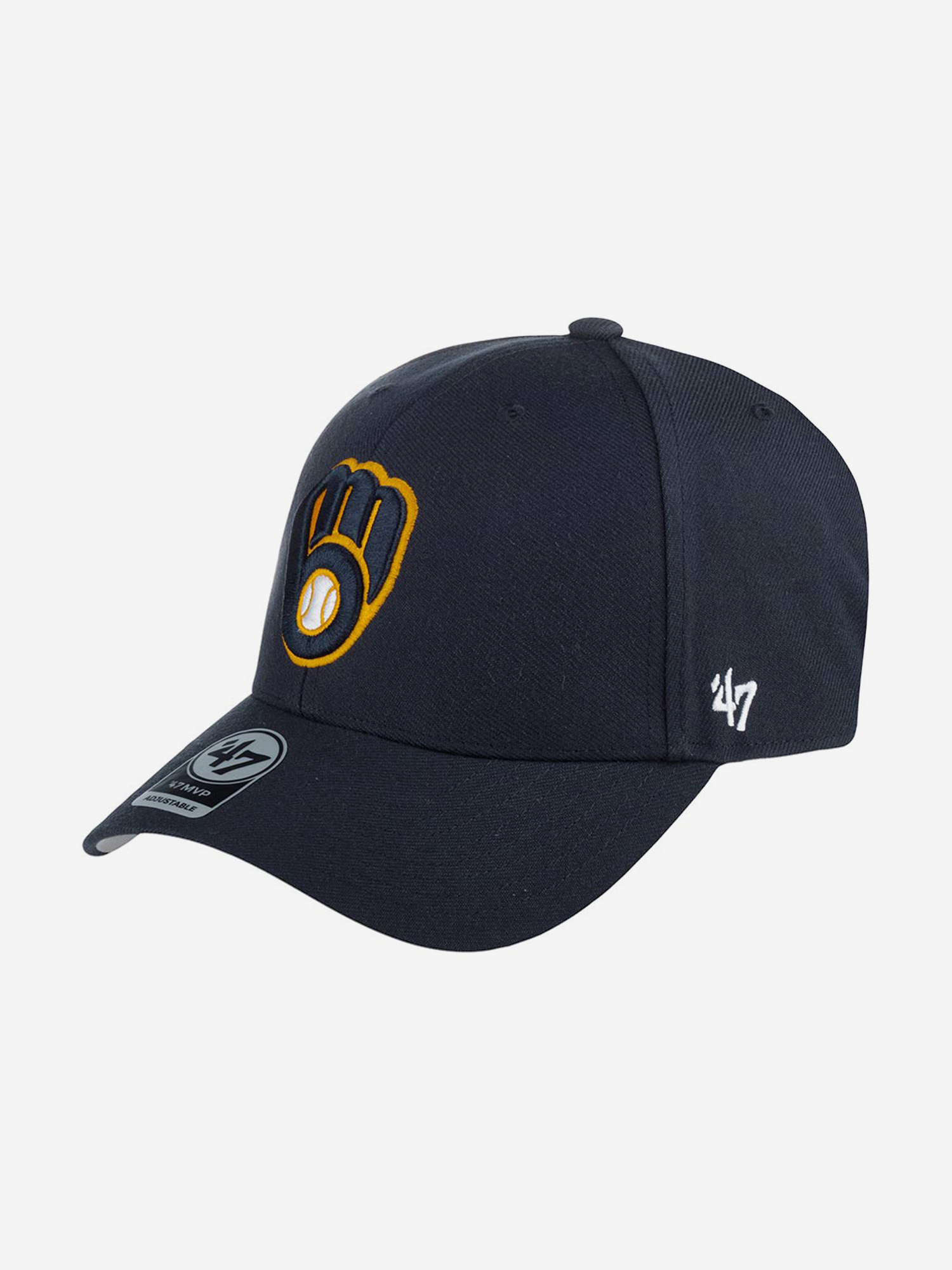 

Бейсболка 47 BRAND B-MVP13WBV Milwaukee Brewers MLB (серый), Серый
