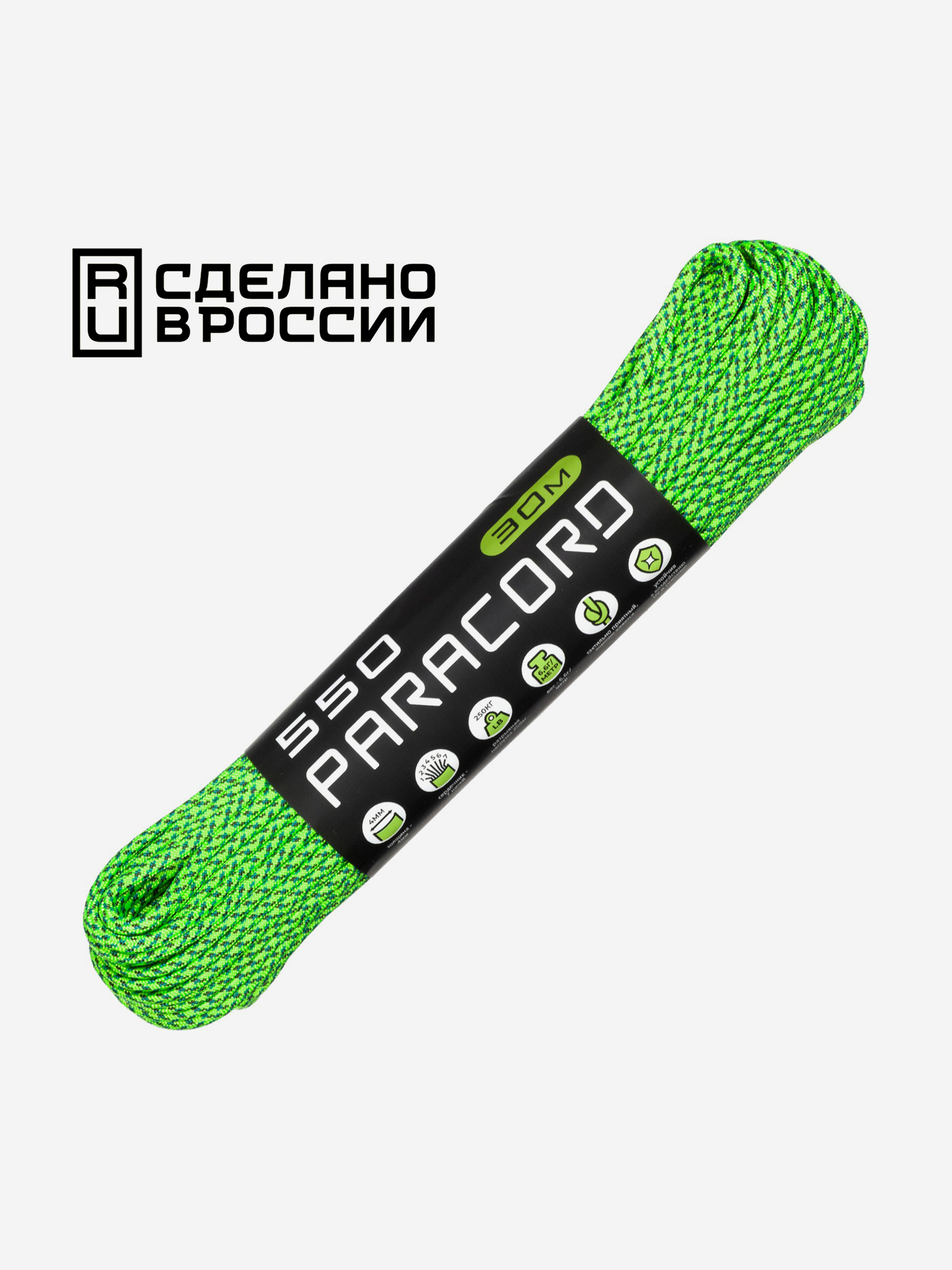 

Паракорд 550 CORD nylon 30м RUS (green spec), Зеленый