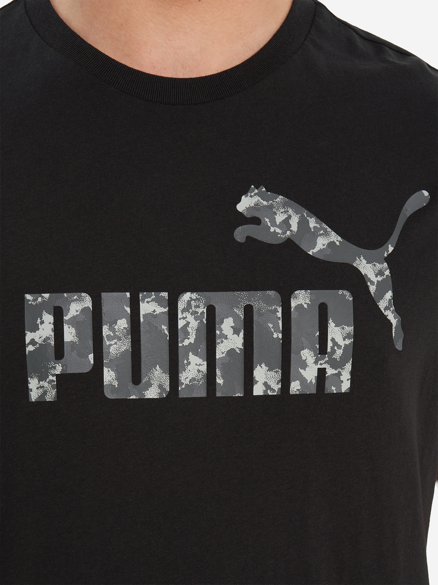 фото Футболка мужская puma ess camo, черный