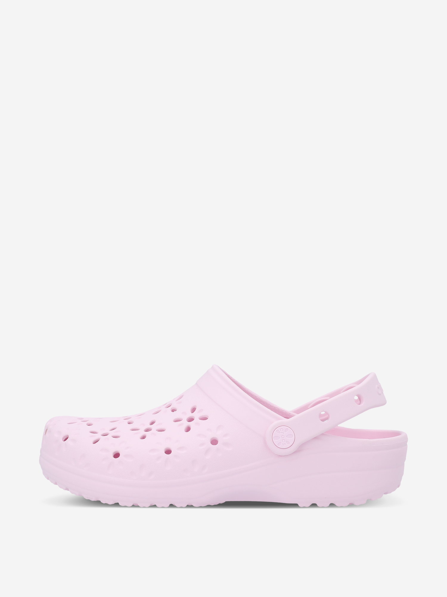 Сабо женские Crocs Classic Floral Cut Out, Розовый