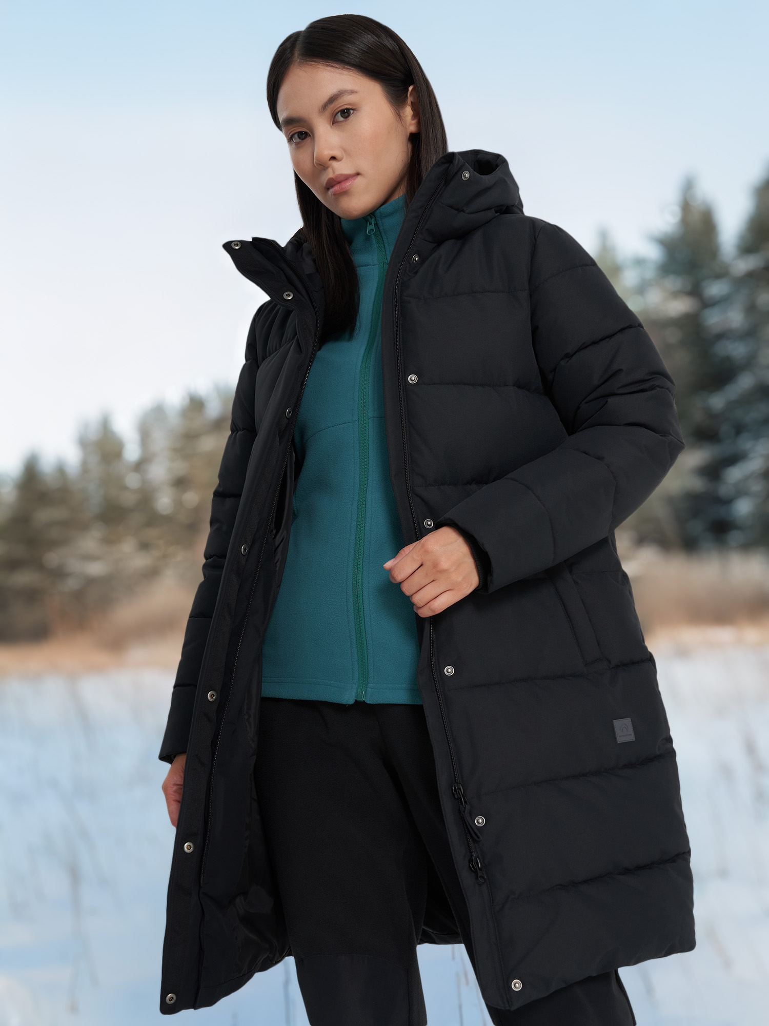 Женский пуховик Outventure, черный, арт. 137777out-99