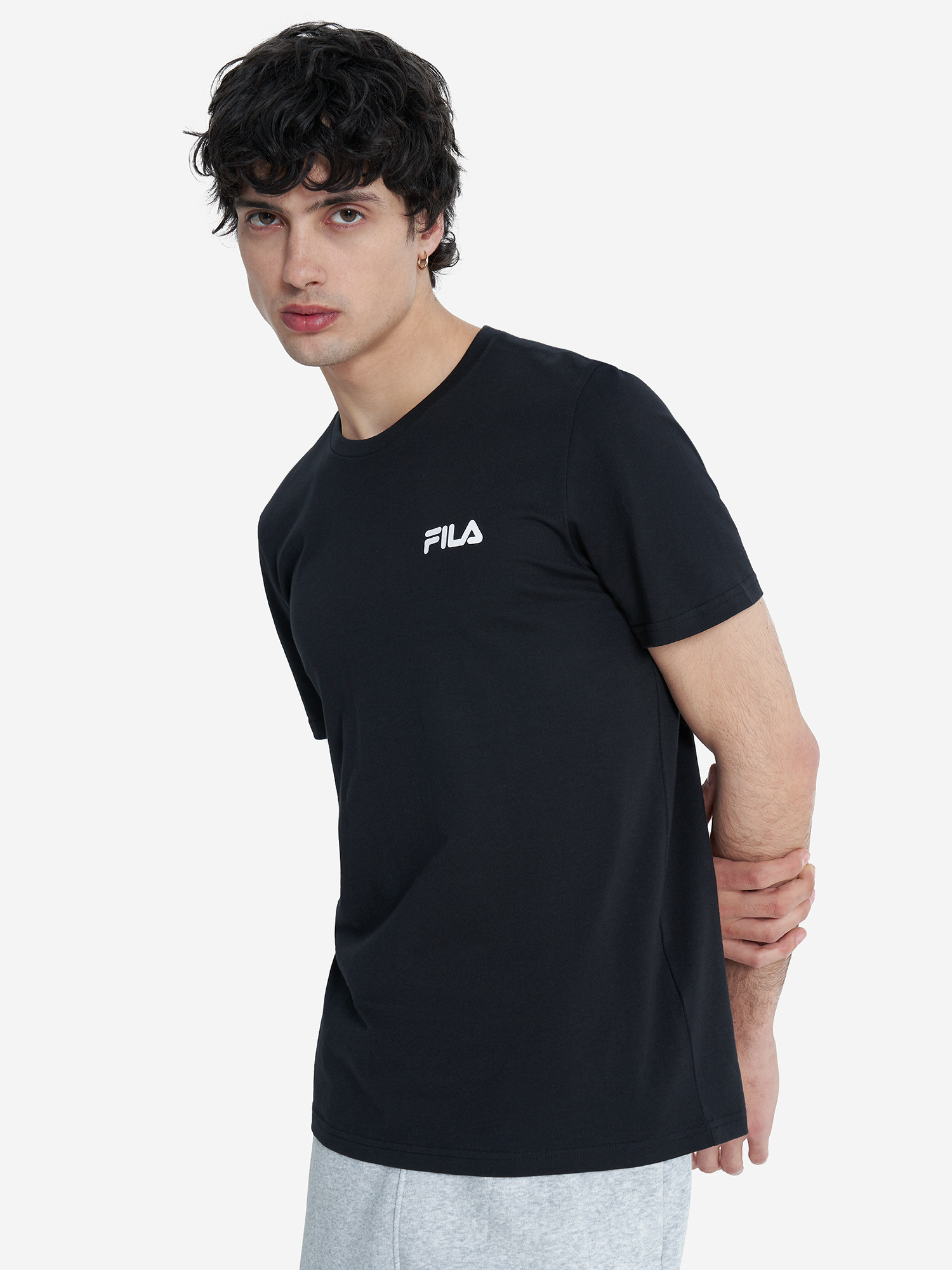 Футболка мужская FILA Essentials, Черный 129394FLA-99, размер RUS 48 | EUR S-M - фото 2