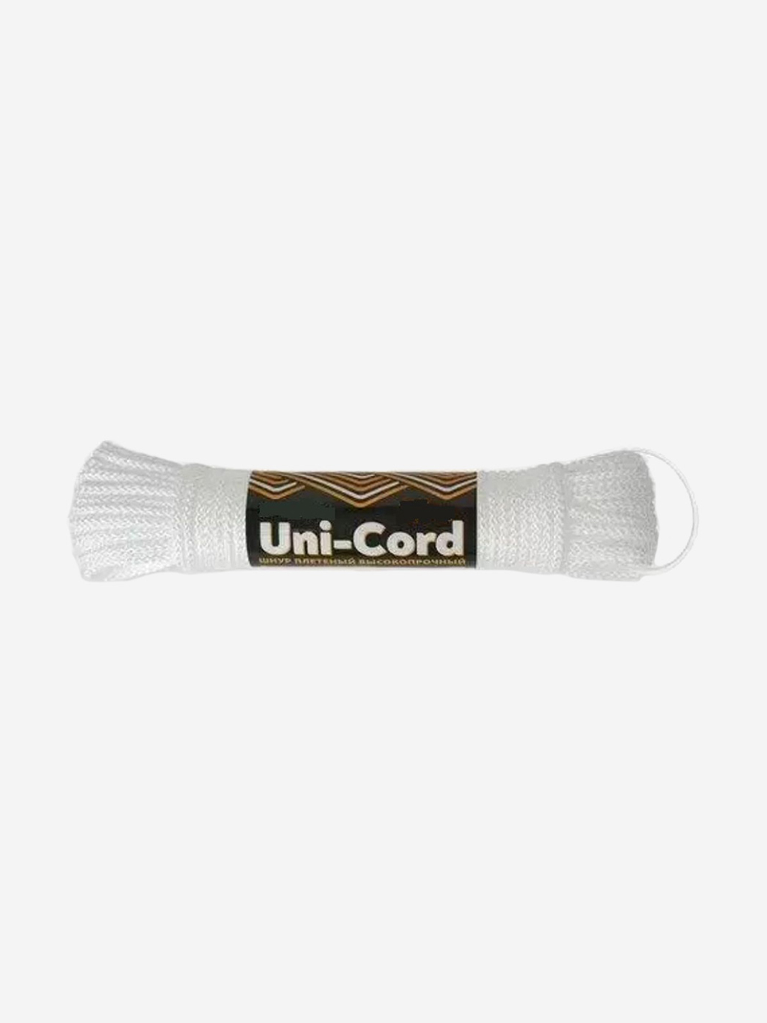 Шнур плетеный Петроканат UNI-CORD 4,0 мм (5 м) белый, минимоток, Белый