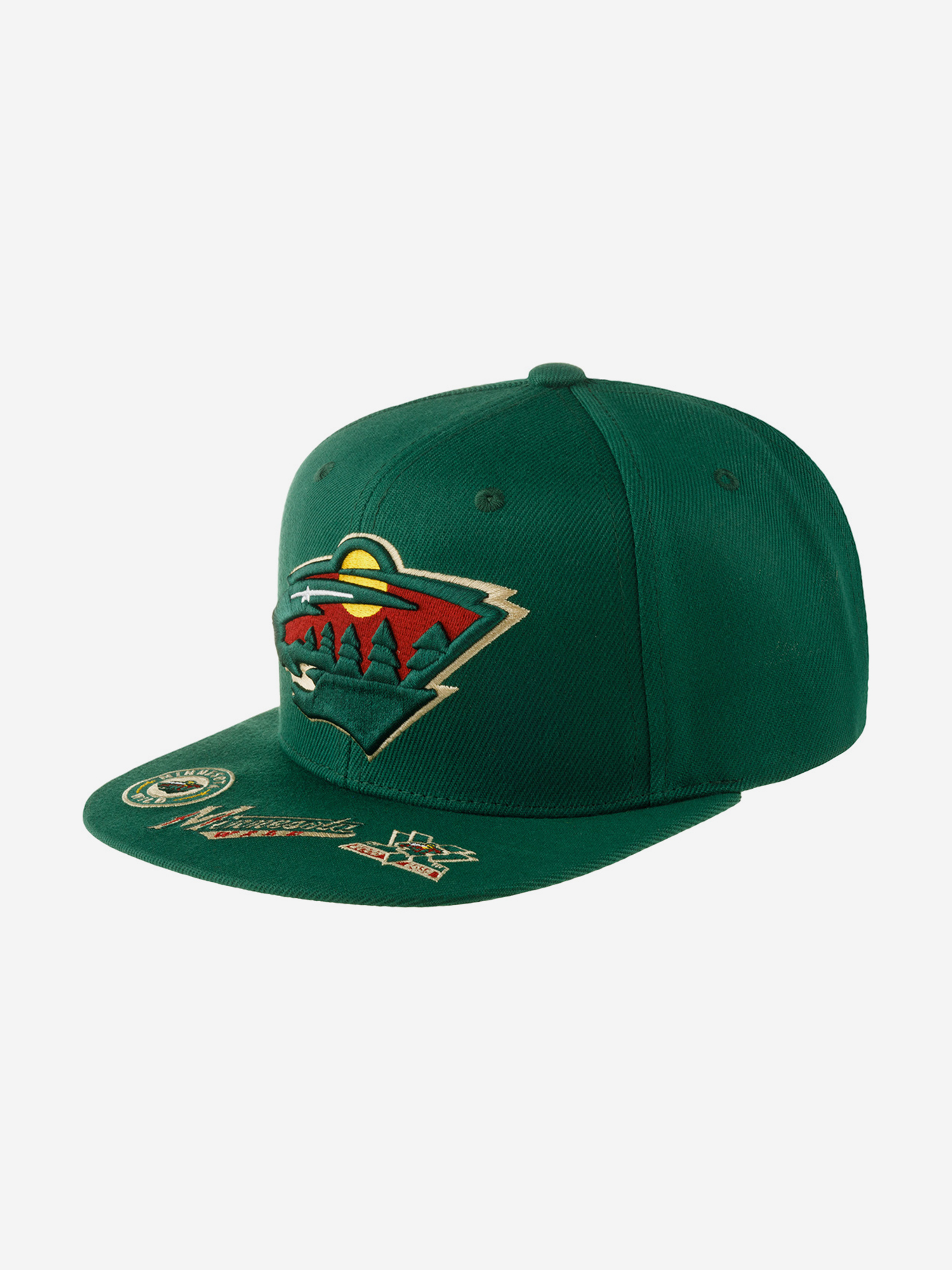 

Бейсболка с прямым козырьком MITCHELL NESS 6HSSSH22089-MWIGREN Minnesota Wild NHL (зеленый), Зеленый