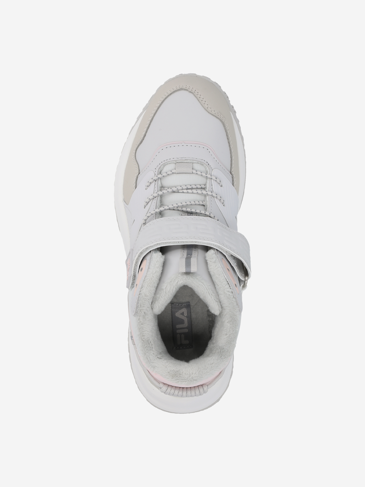 фото Кроссовки утепленные для девочек fila tornado mid, бежевый