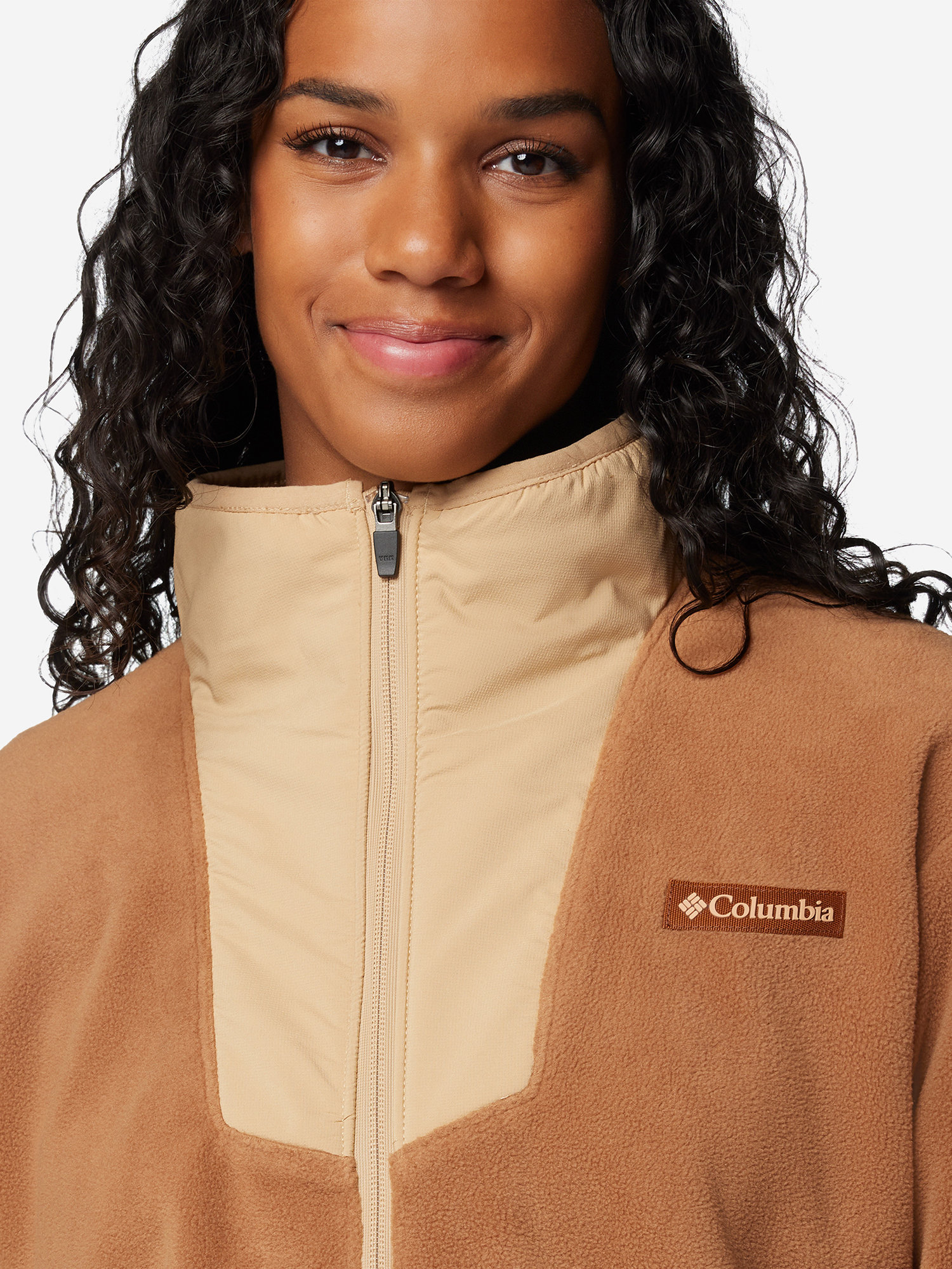 Джемпер флисовый женский Columbia Sequoia Grove Full Zip Fleece, Коричневый 2085311CLB-224, размер 42 - фото 6