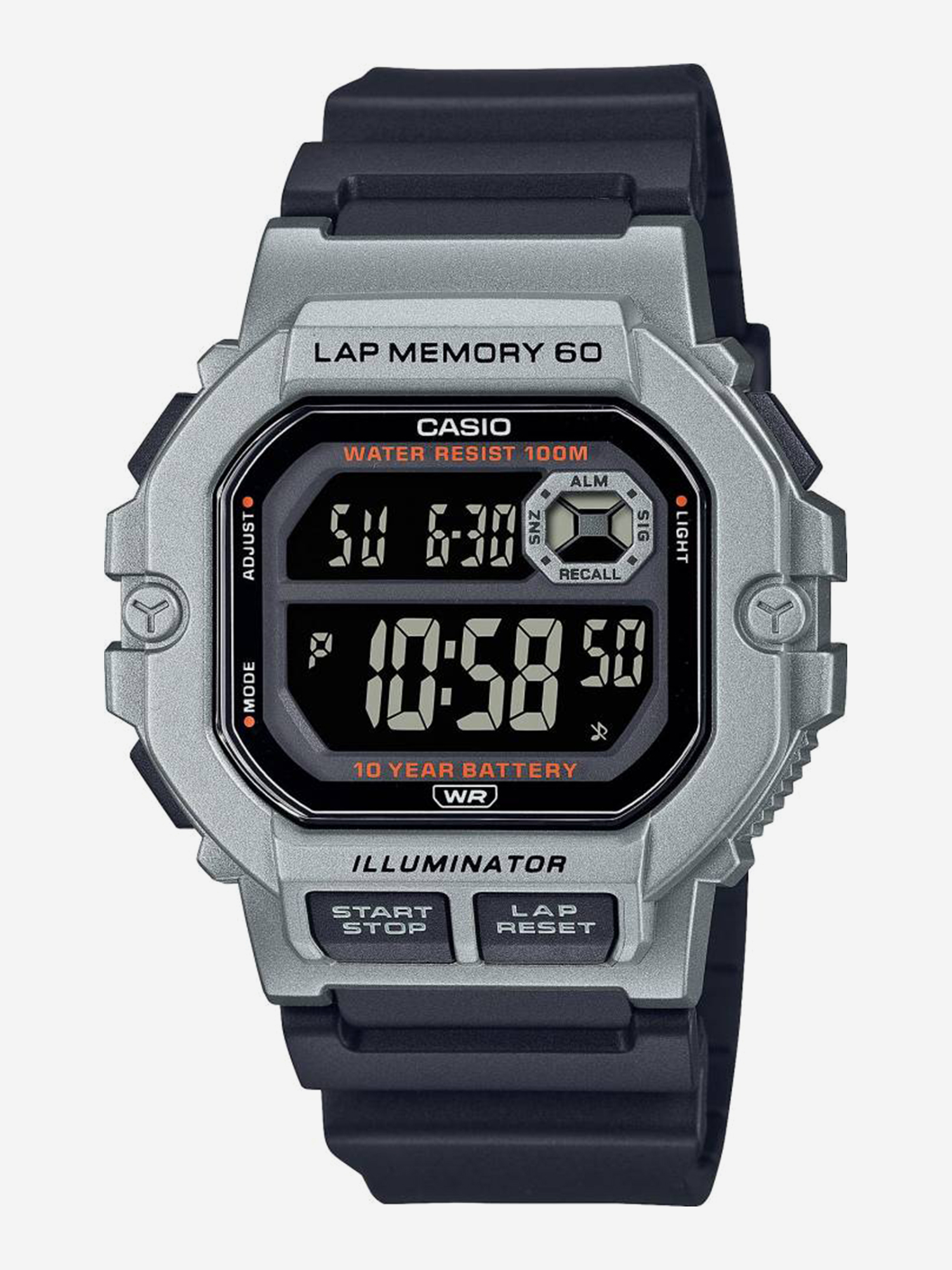 Изображение товара Спортивные часы CASIO ILLUMINATOR WS-1400H-1B для активных тренировок в стиле Изображение товара Спортивные часы CASIO ILLUMINATOR WS-1400H-1B для активных тренировок в стиле