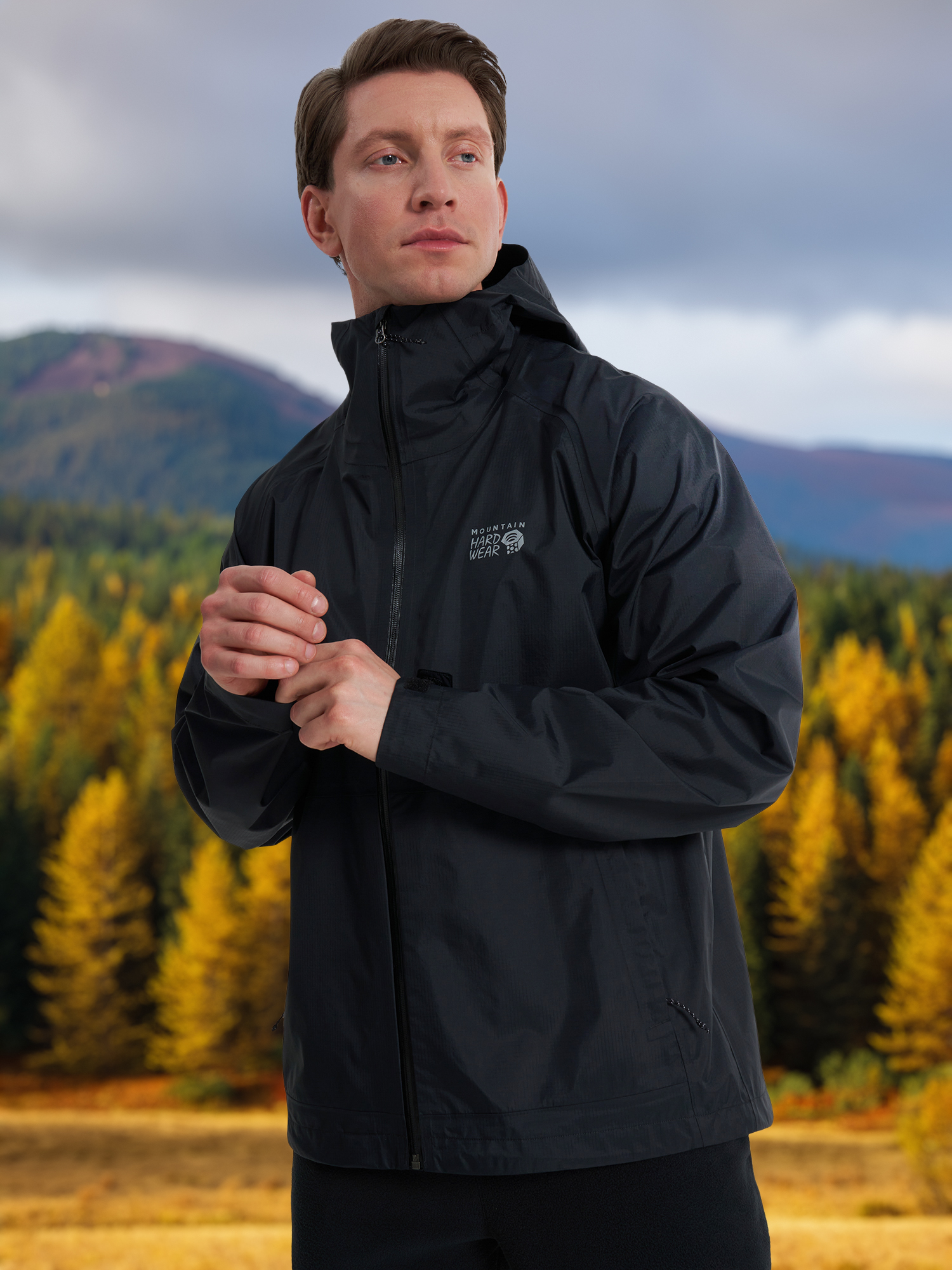 

Куртка мембранная мужская Mountain Hardwear Threshold Jacket, Черный