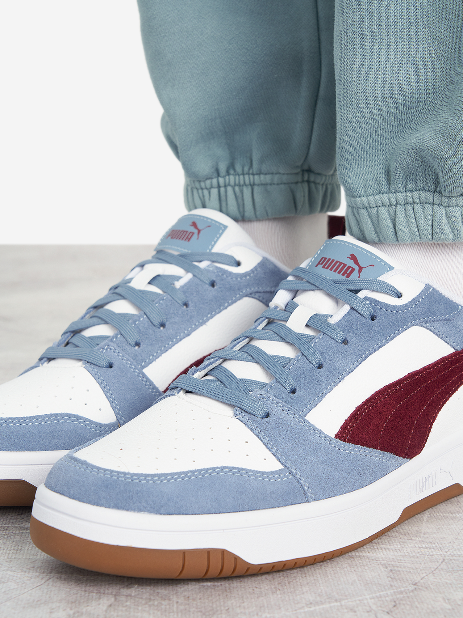 фото Кеды мужские puma rebound, голубой
