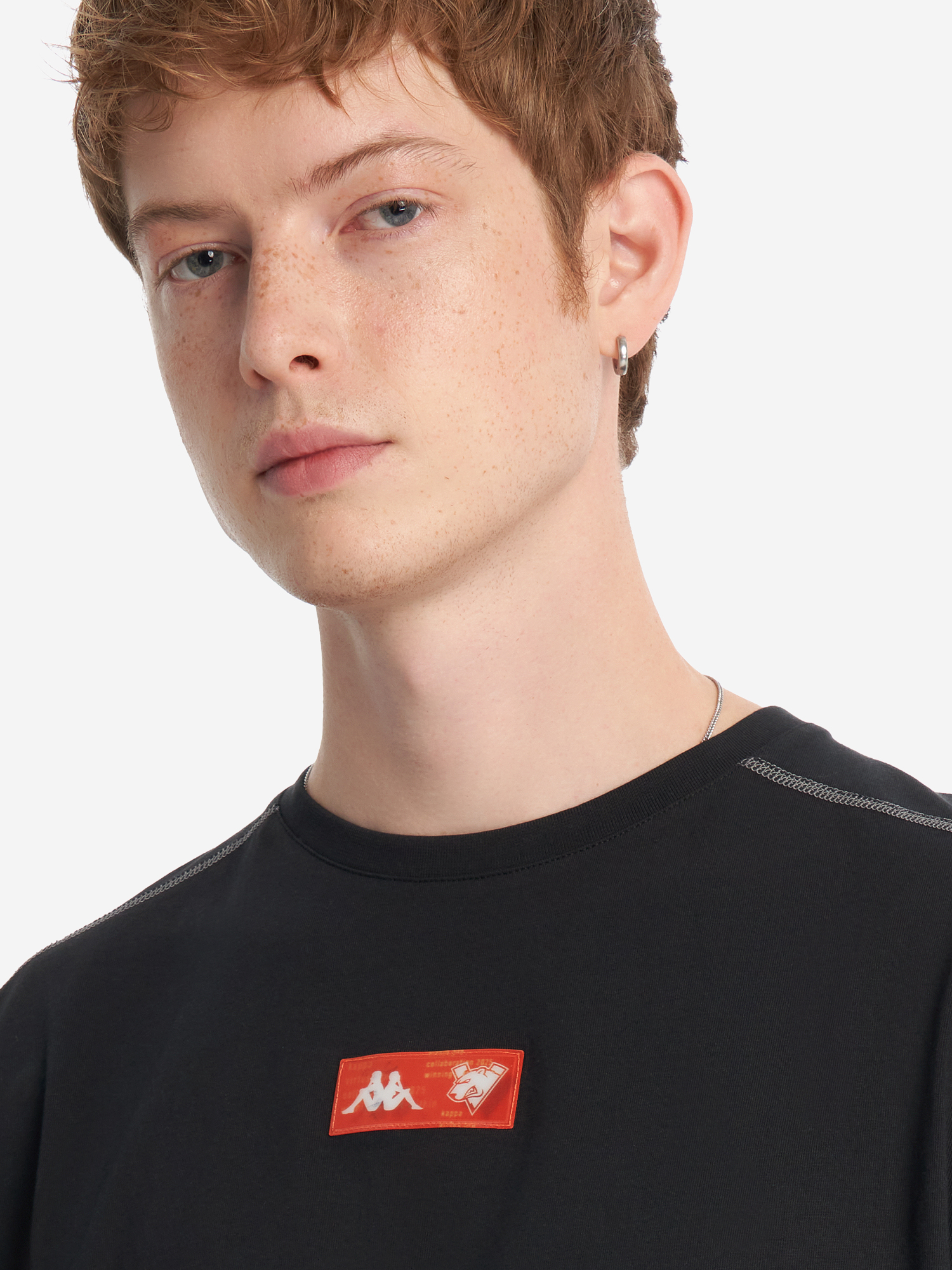 фото Футболка kappa x virtus.pro, черный