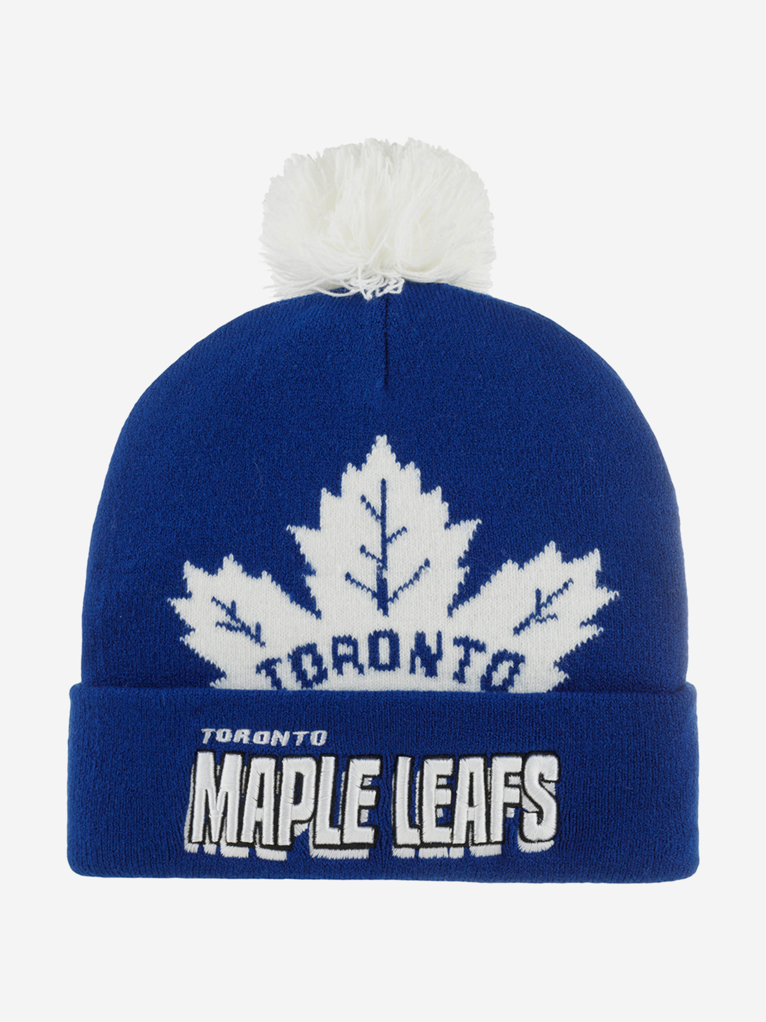 Изображение товара Шапка с помпоном MITCHELL NESS Toronto Maple Leafs NHL всесезонная