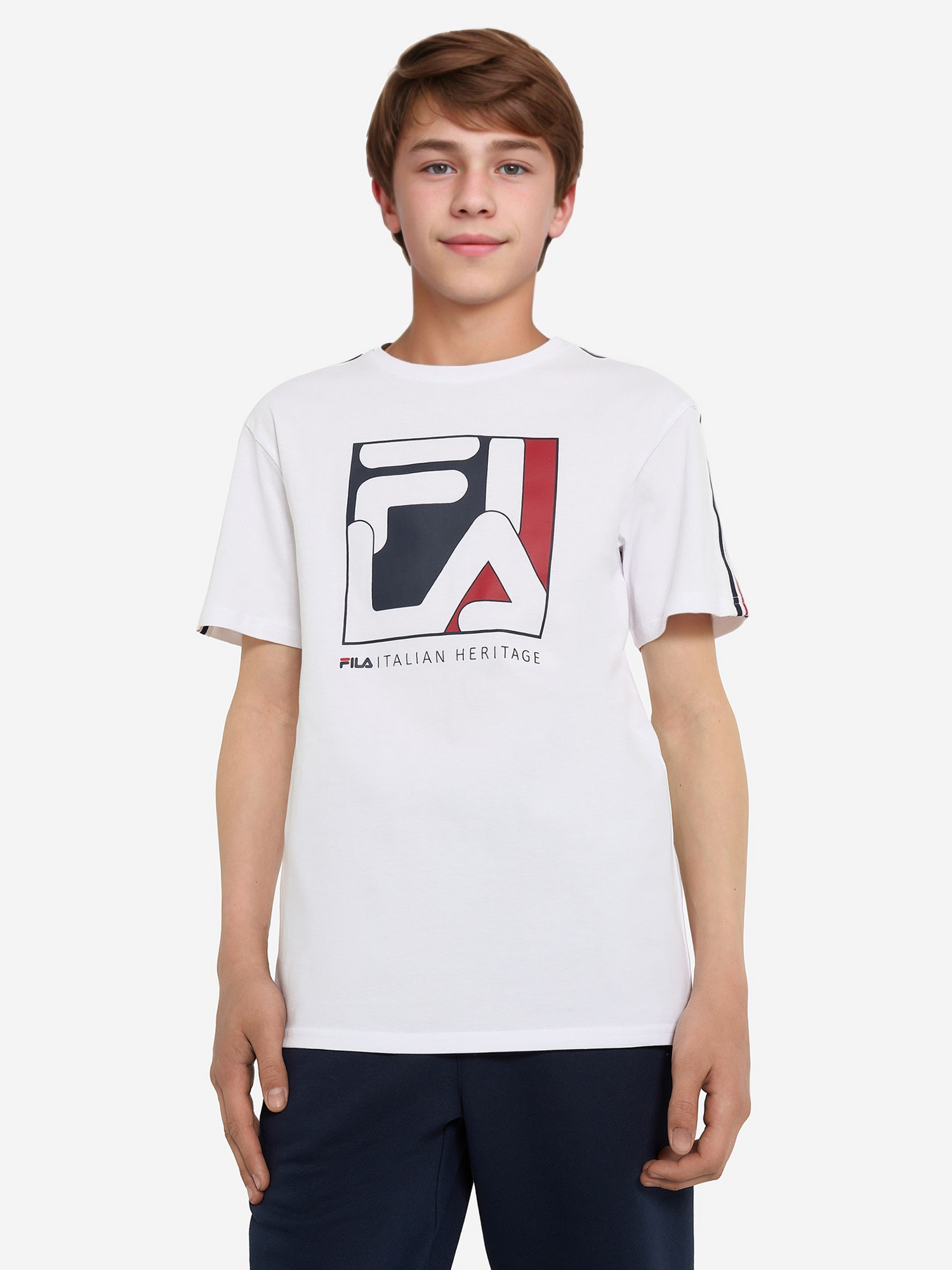 фото Футболка для мальчиков fila, белый