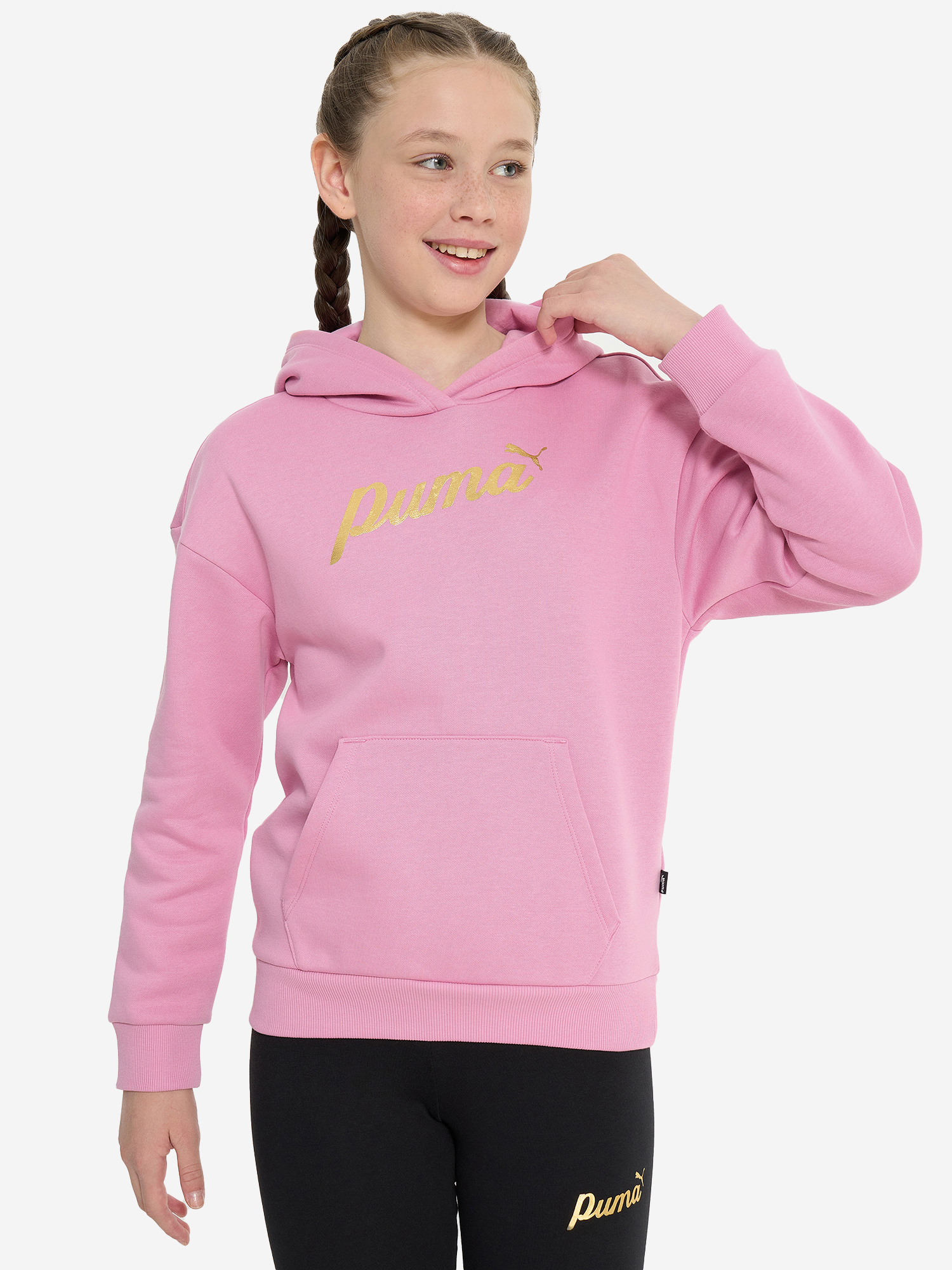 

Худи для девочек PUMA ESS+ Block, Розовый