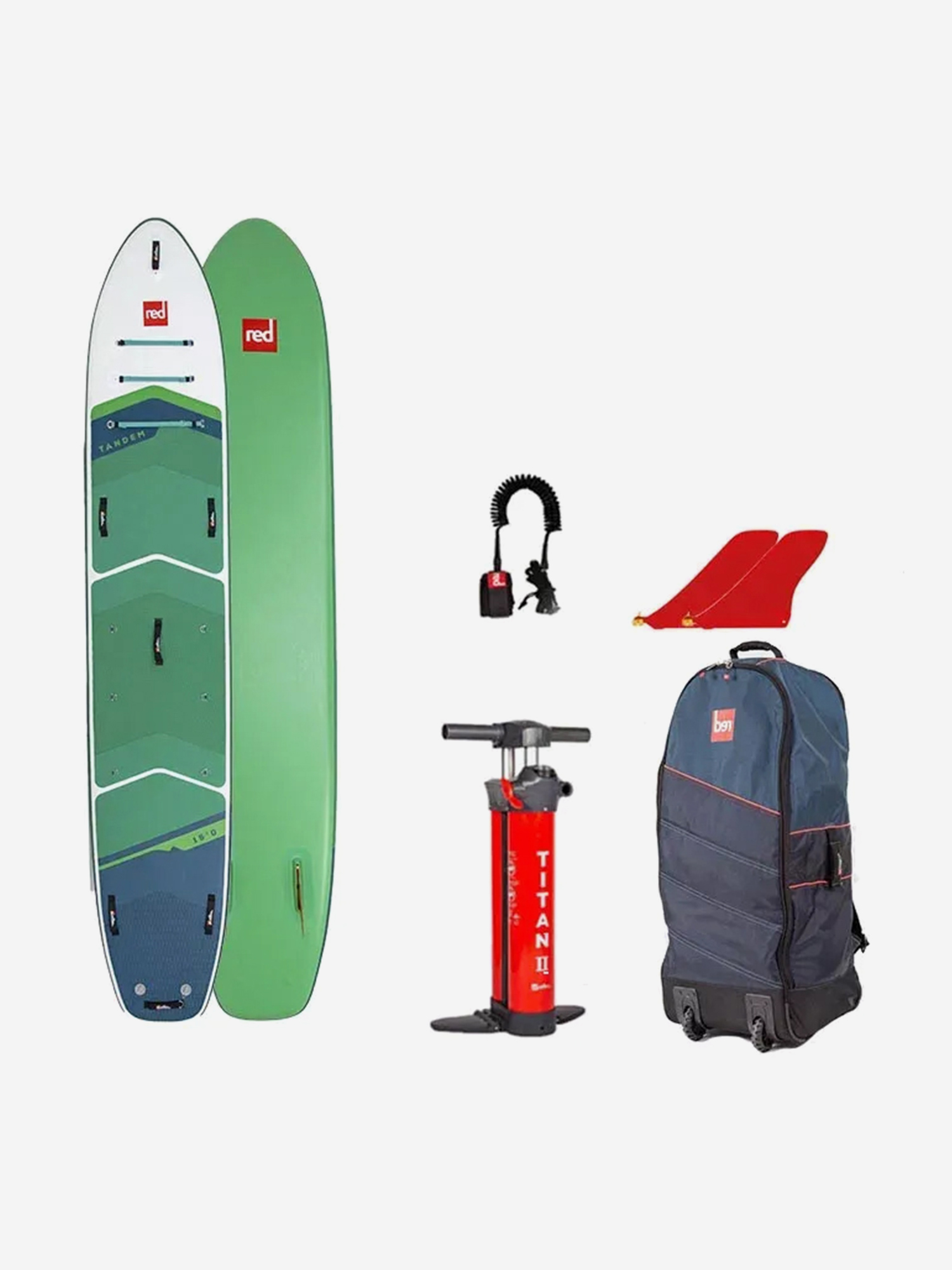 

Сапборд Red Paddle 15'0"x34" Voyager Tandem 2024, надувной, двухслойный, , Зеленый