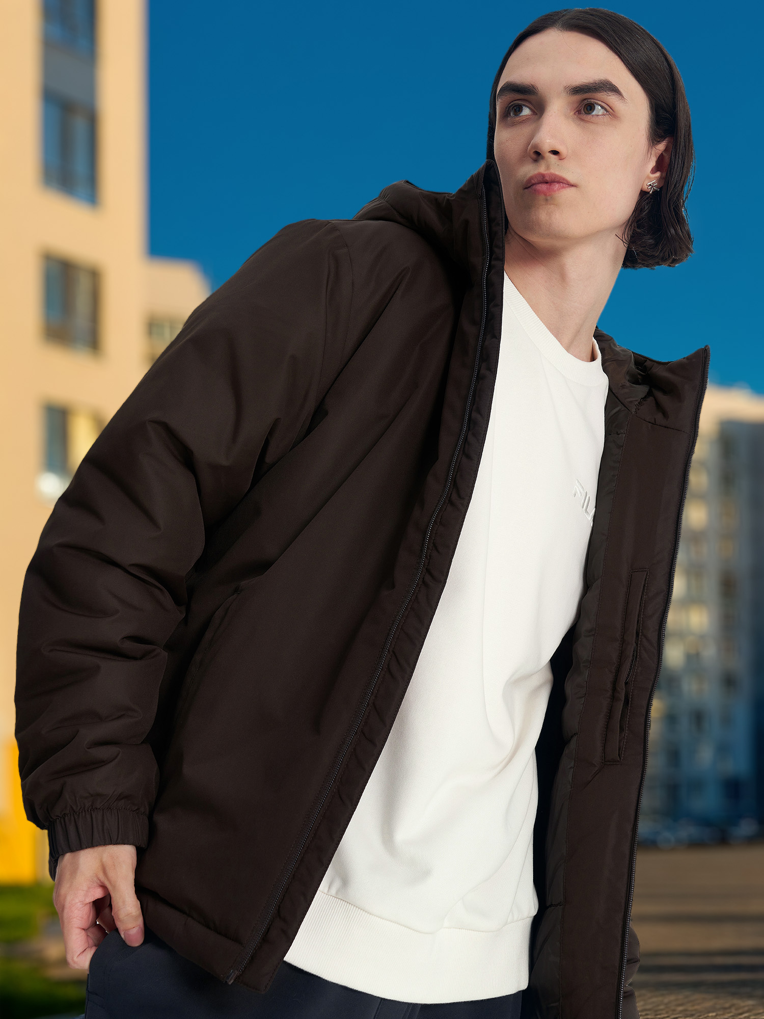 

Куртка утепленная мужская FILA Essentials, Коричневый
