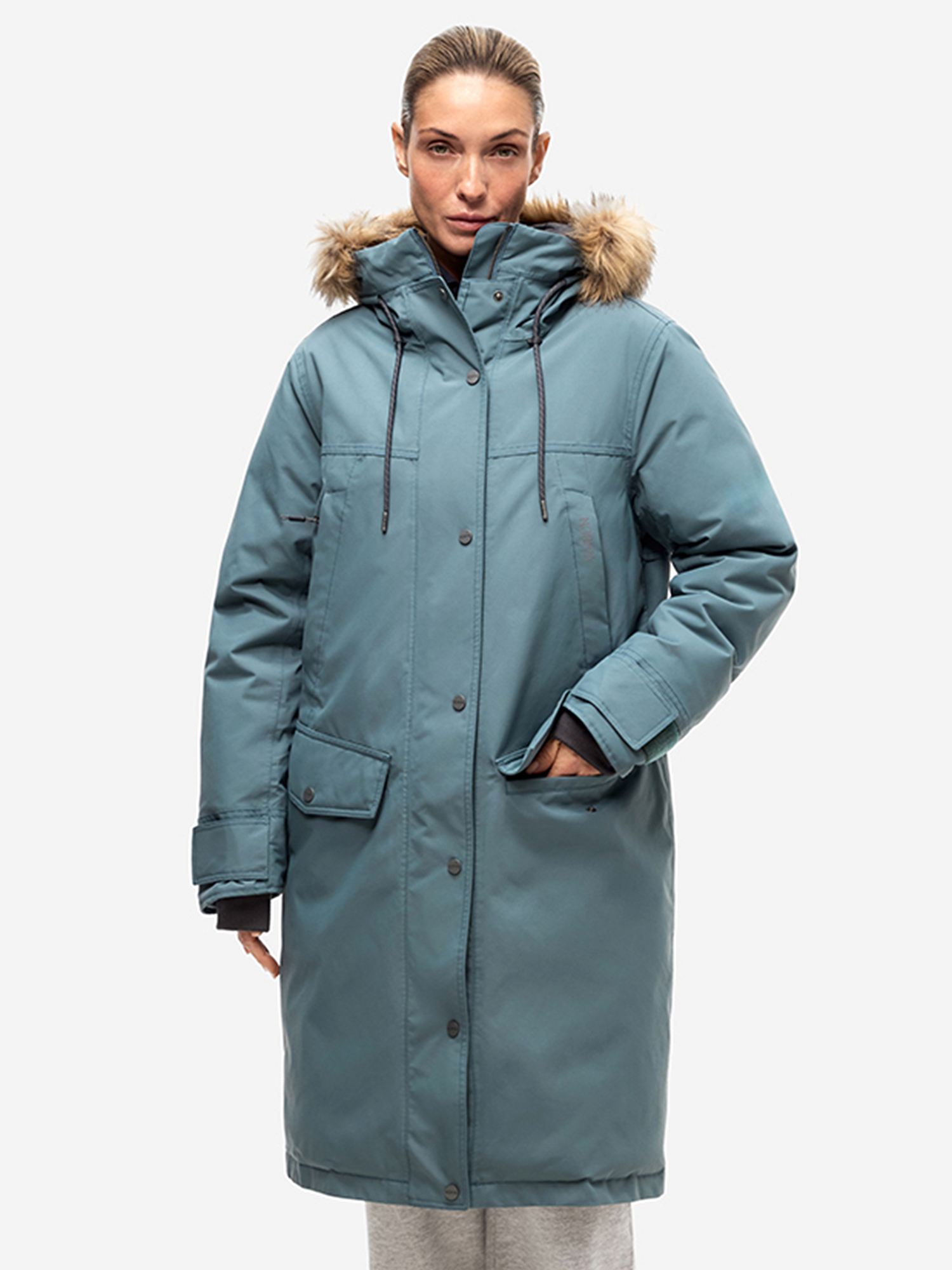 Изображение товара Куртка женская NORPPA Iremel серо-голубая для активного отдыха