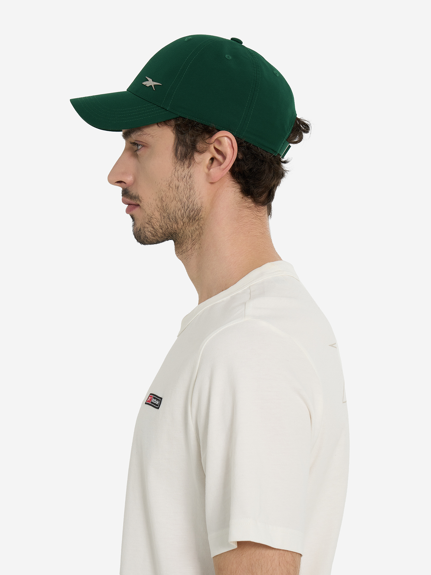 фото Бейсболка reebok badge, зеленый