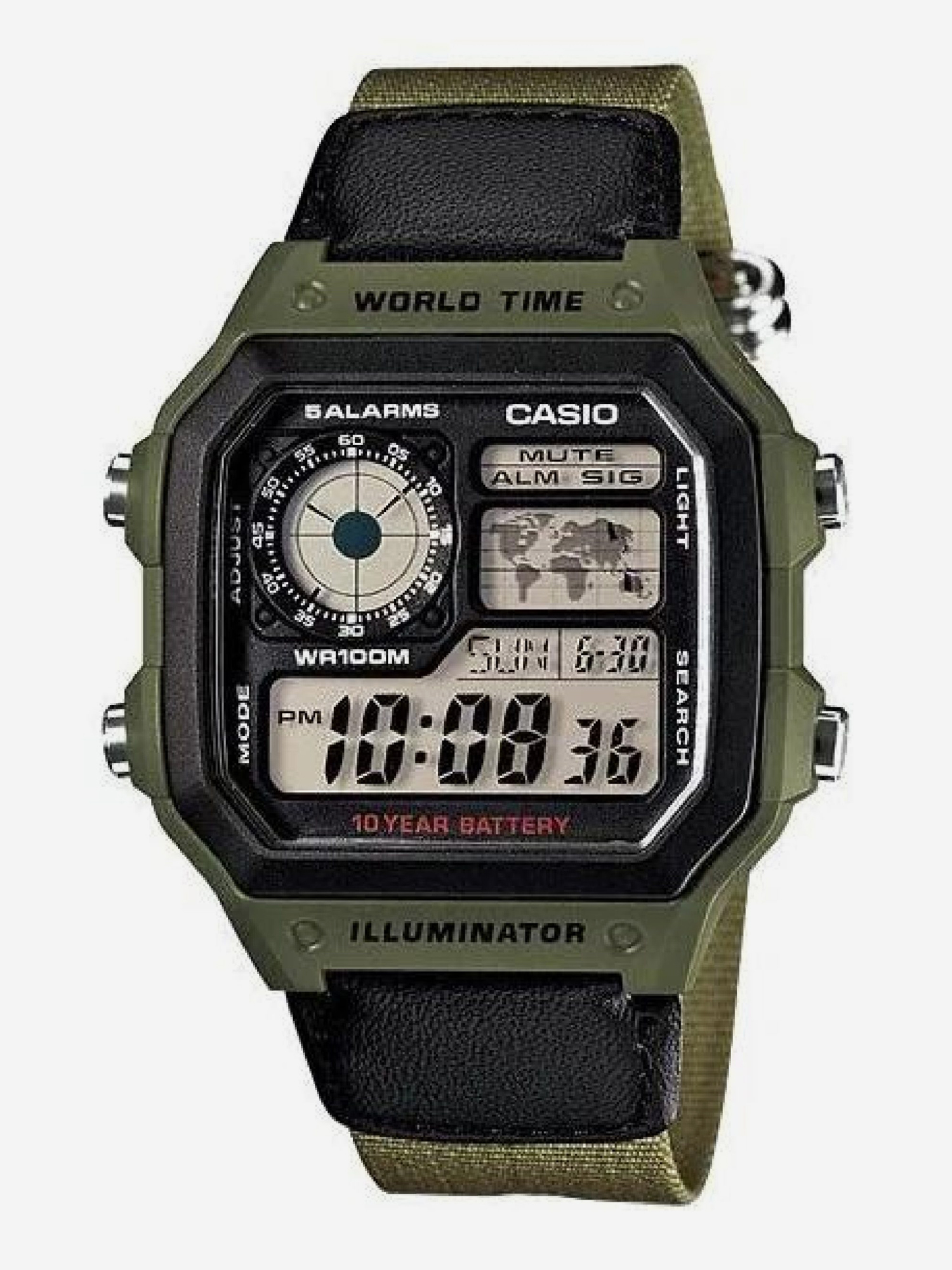 

Наручные часы Casio AE-1200WHB-3B, Зеленый