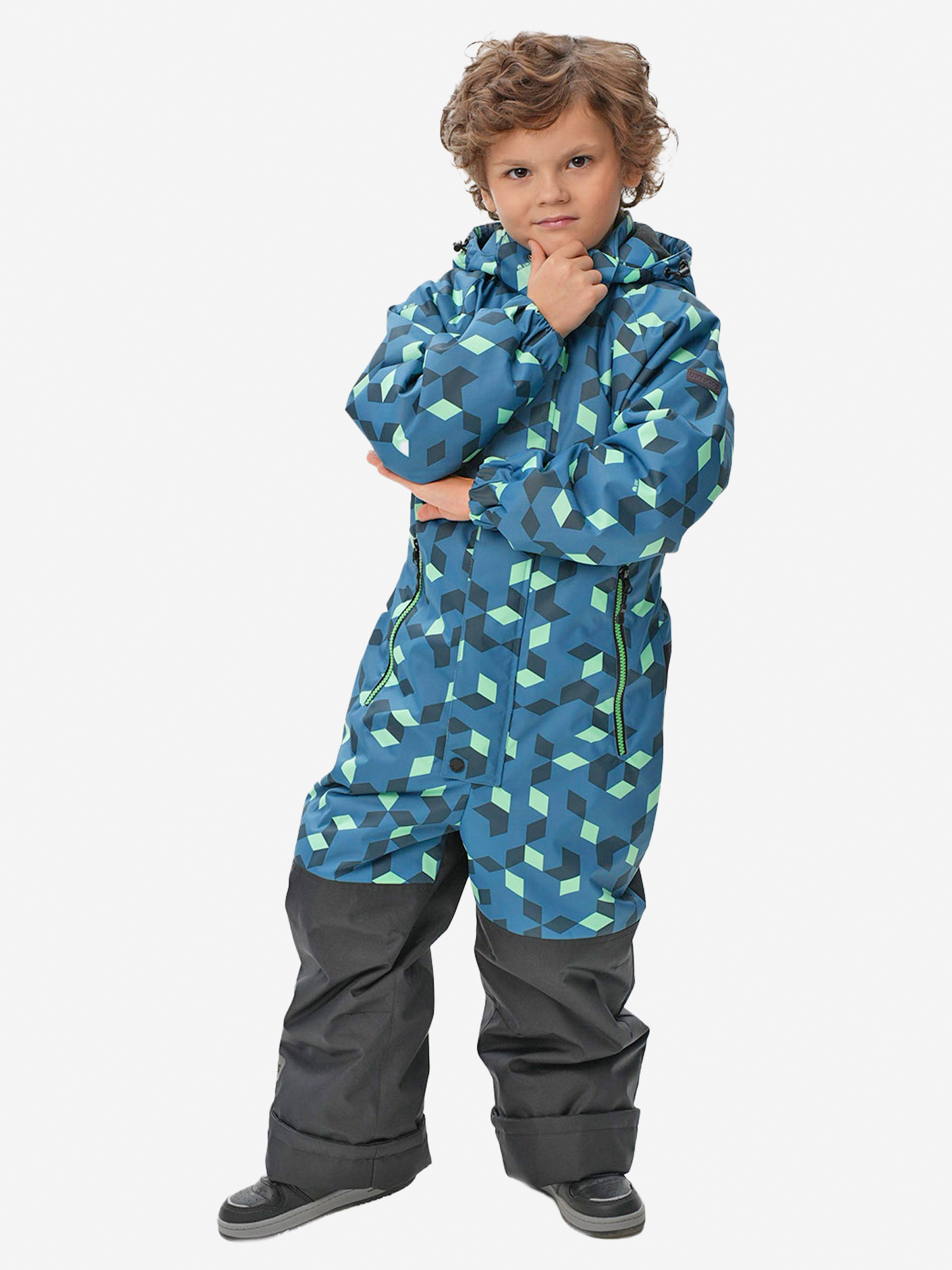 Изображение товара Комбинезон для мальчика UKI KIDS, Изумрудный Изображение товара Комбинезон для мальчика UKI KIDS, Изумрудный