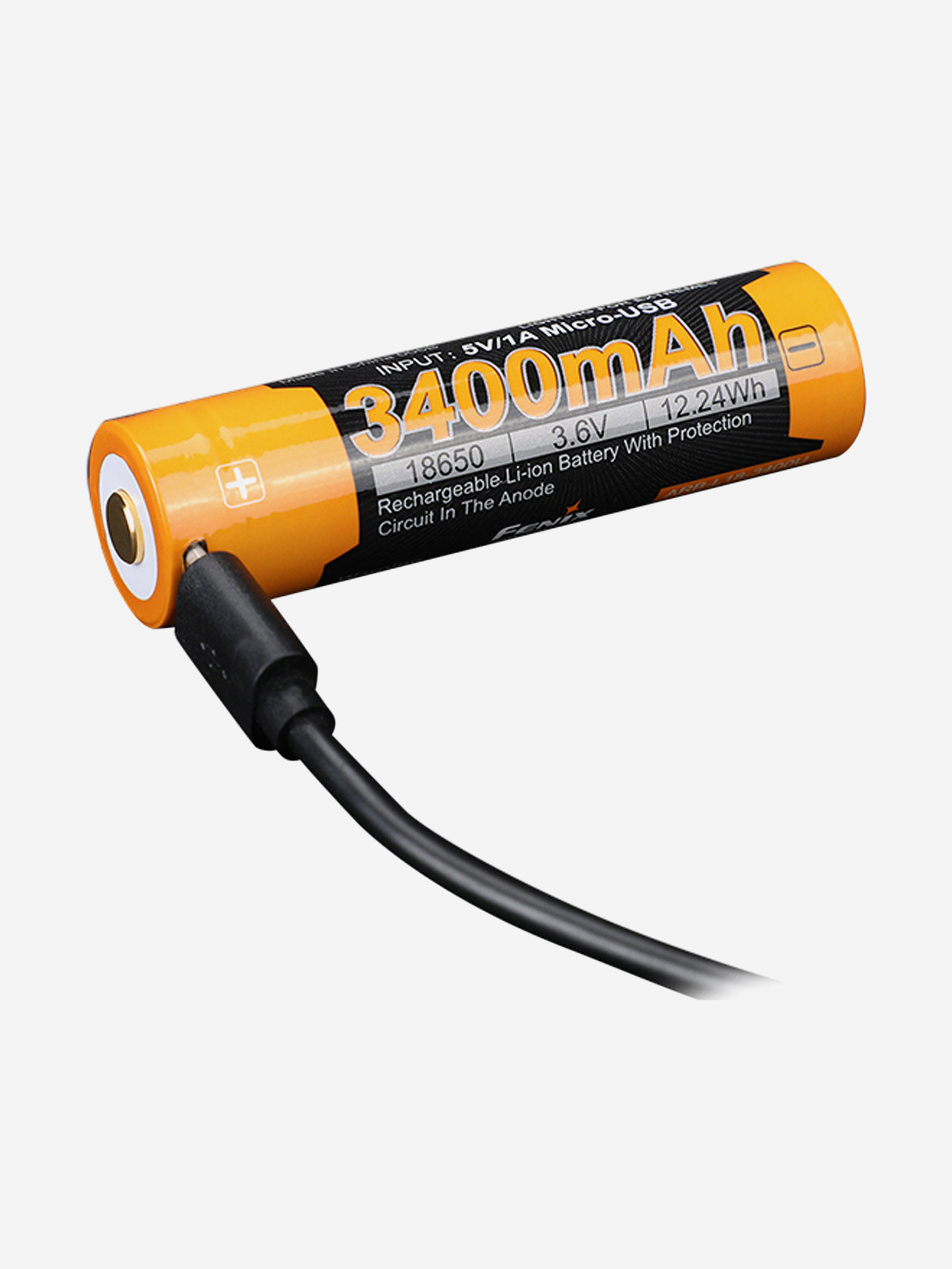 

Аккумулятор 18650 Fenix, 3400 mAh, Оранжевый