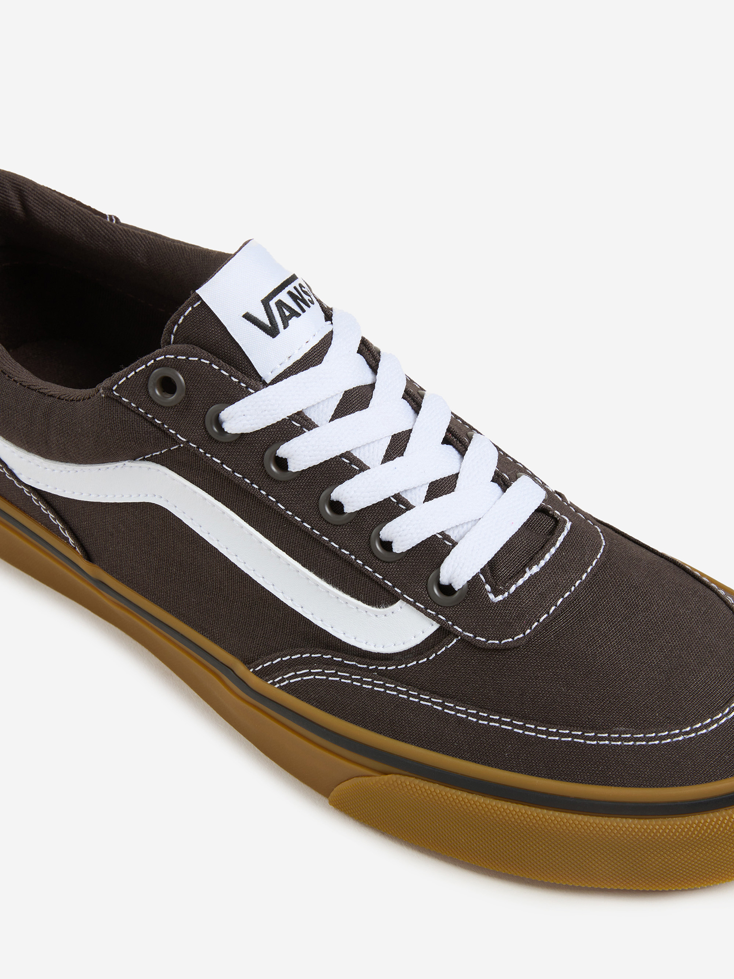 фото Кеды мужские vans brooklyn ls, коричневый