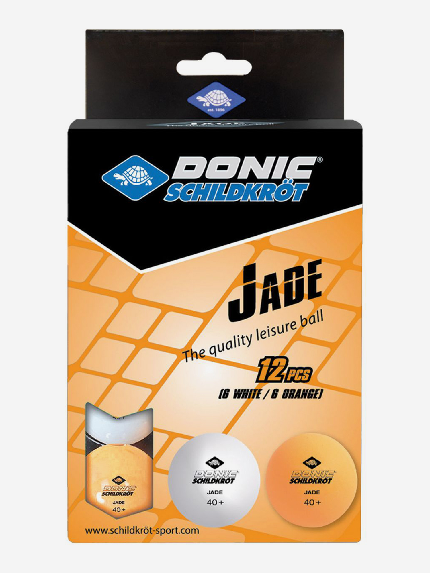 

Мячики для н/тенниса DONIC JADE 40+ 12 штук, белый + оранжевый, Оранжевый