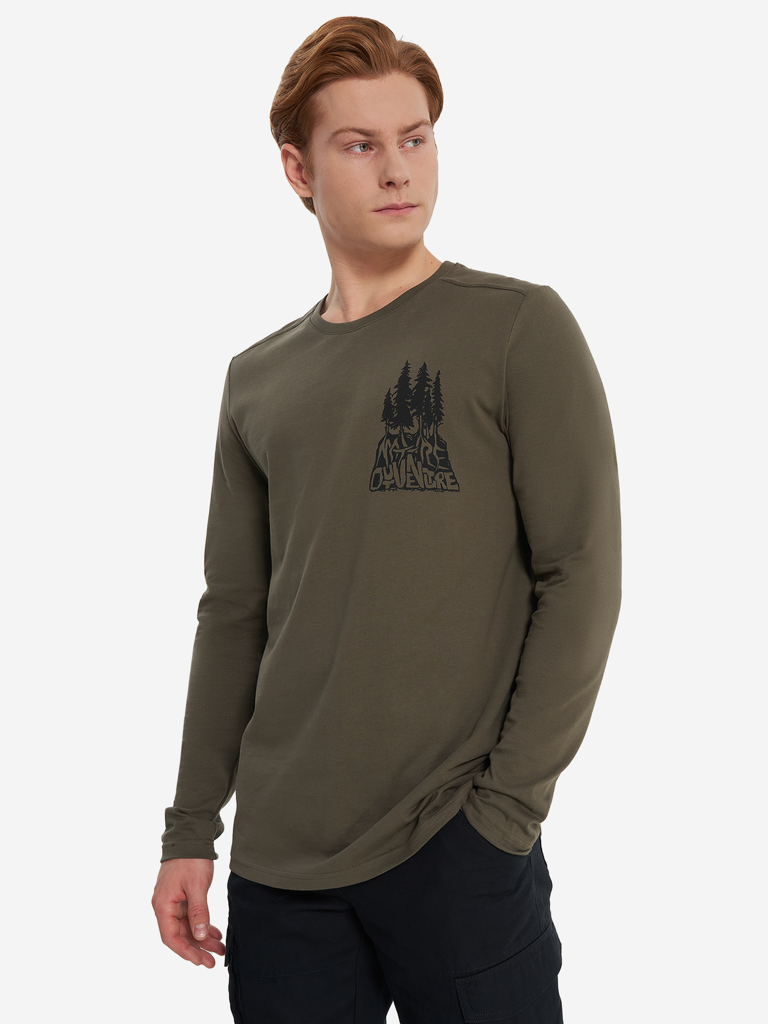 Лонгслив Outventure, коричневый, арт. 137015out-t4