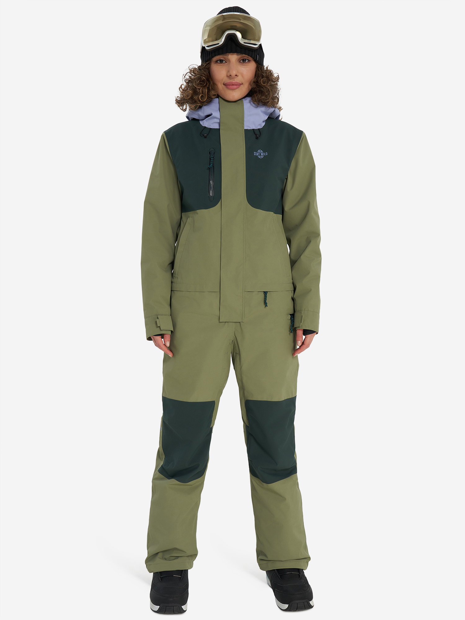 Комбинезон Airblaster Sassy Beast, зеленый, арт. ab24ws1_033b